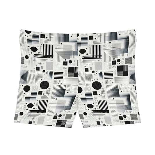 Digital Minimalism Minimalist Tech Women's Shorts - 8404 Design-60