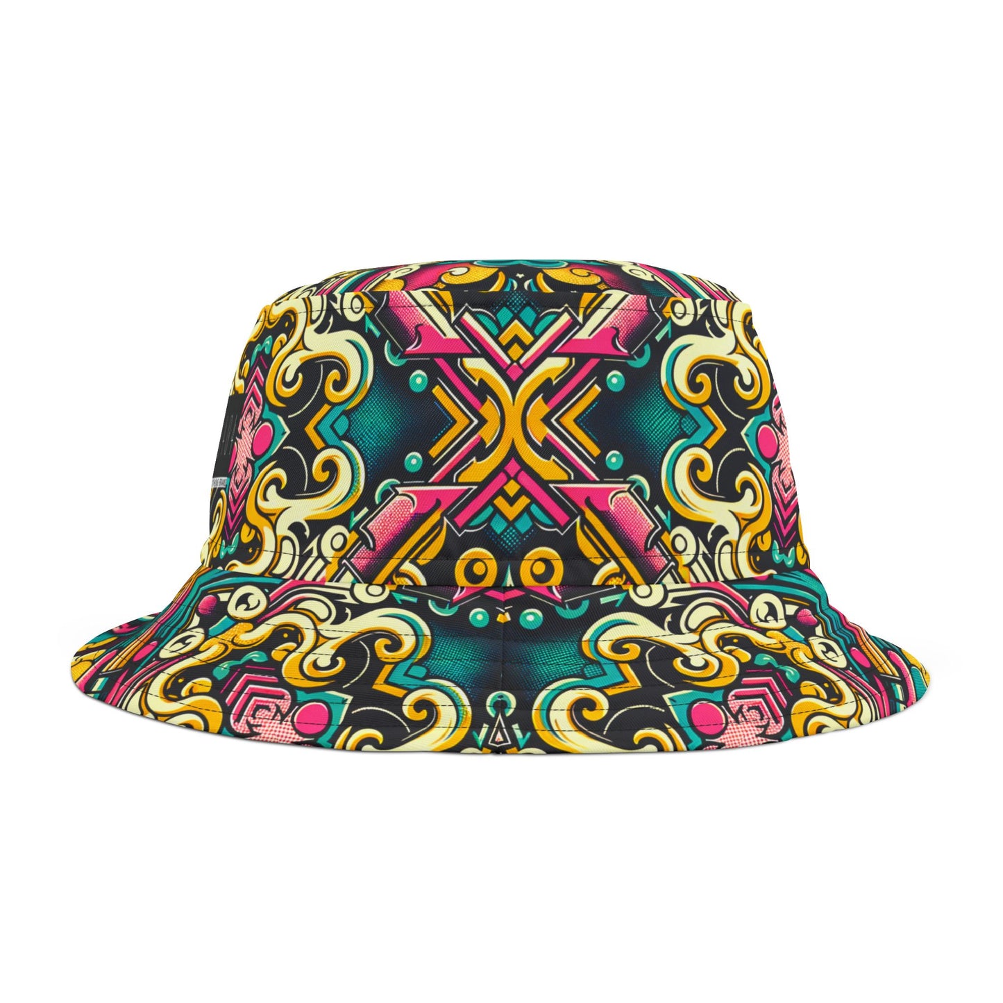Neon Pop Art Revival Pop Culture Retro Bucket Hat - 8404 Design-59
