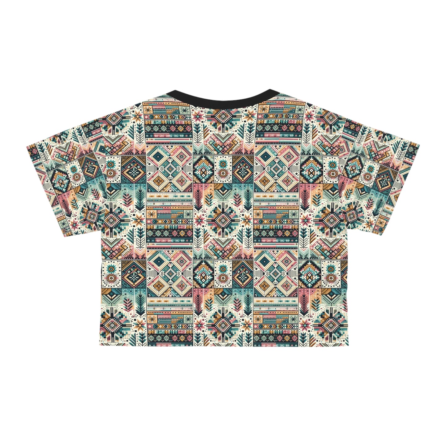 Digital Artisanal Fusion Digital Artisanal Crop Tee - 8404 Design-49
