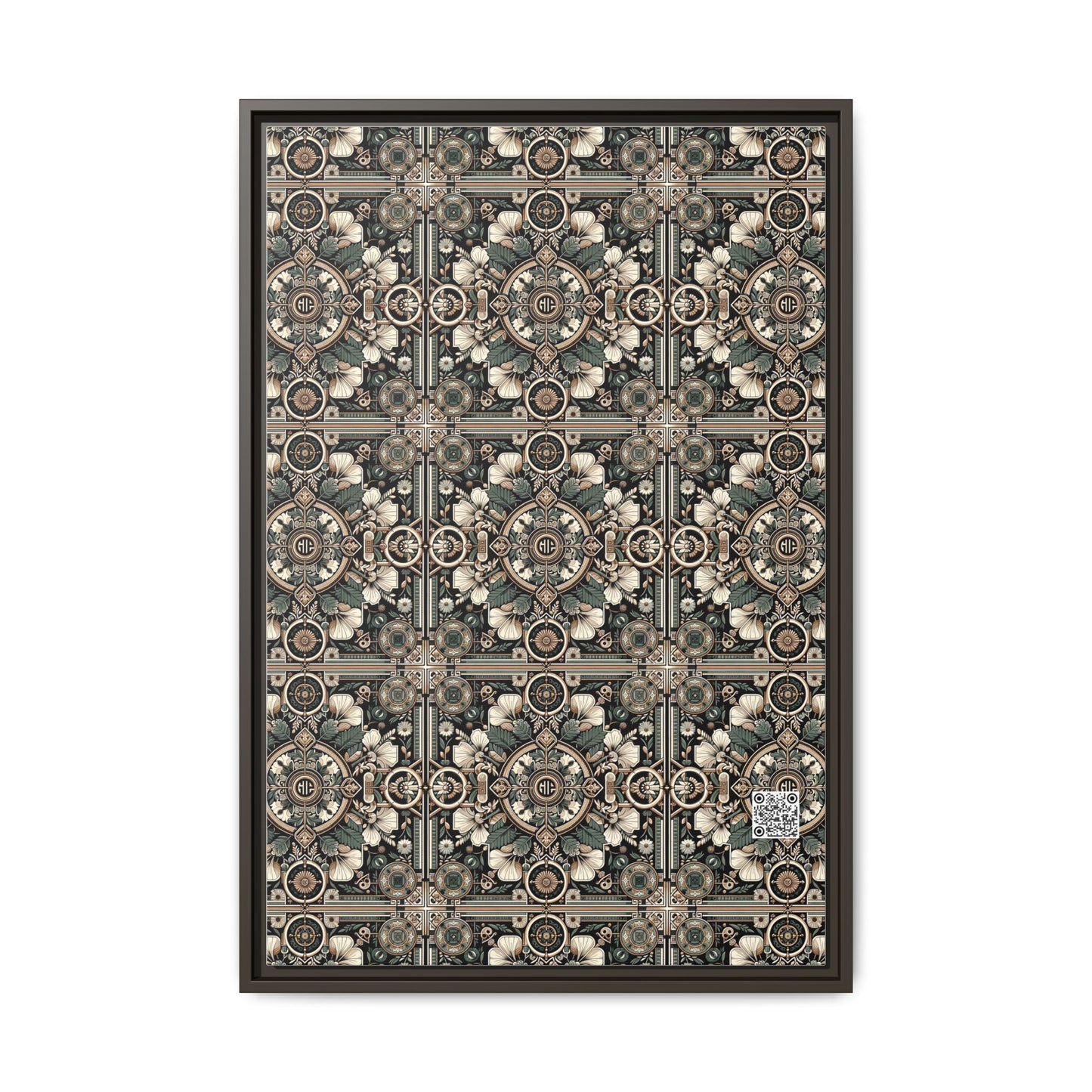 Cyber Garden Party Tech Garden Extravaganza Matte Canvas, Framed (multi-Color) - 8404 Design-66 A