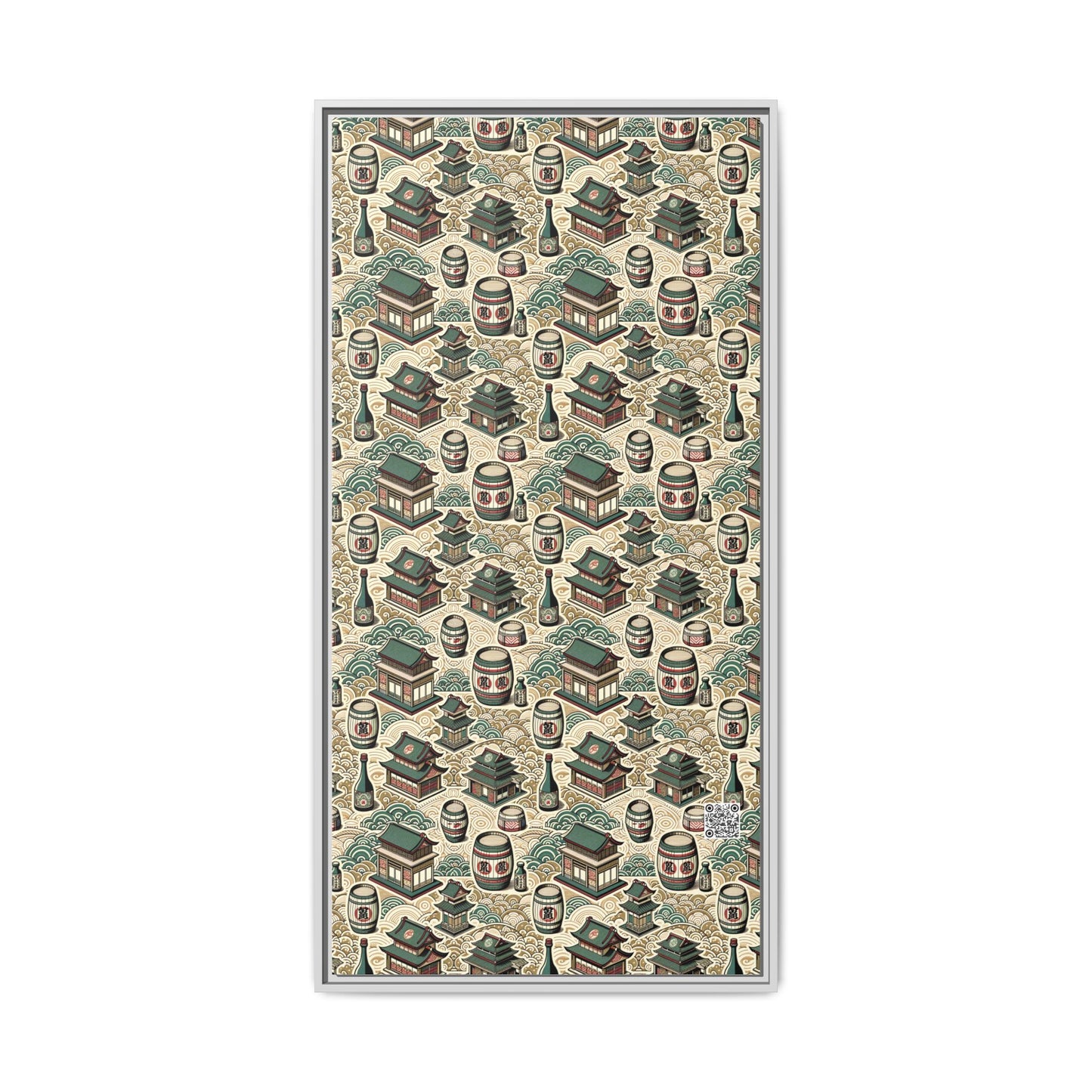 Cultural Artisanal Fusion Contemporary Cultural Elegance Matte Canvas, Framed (multi-Color) - 8404 Design-68 B