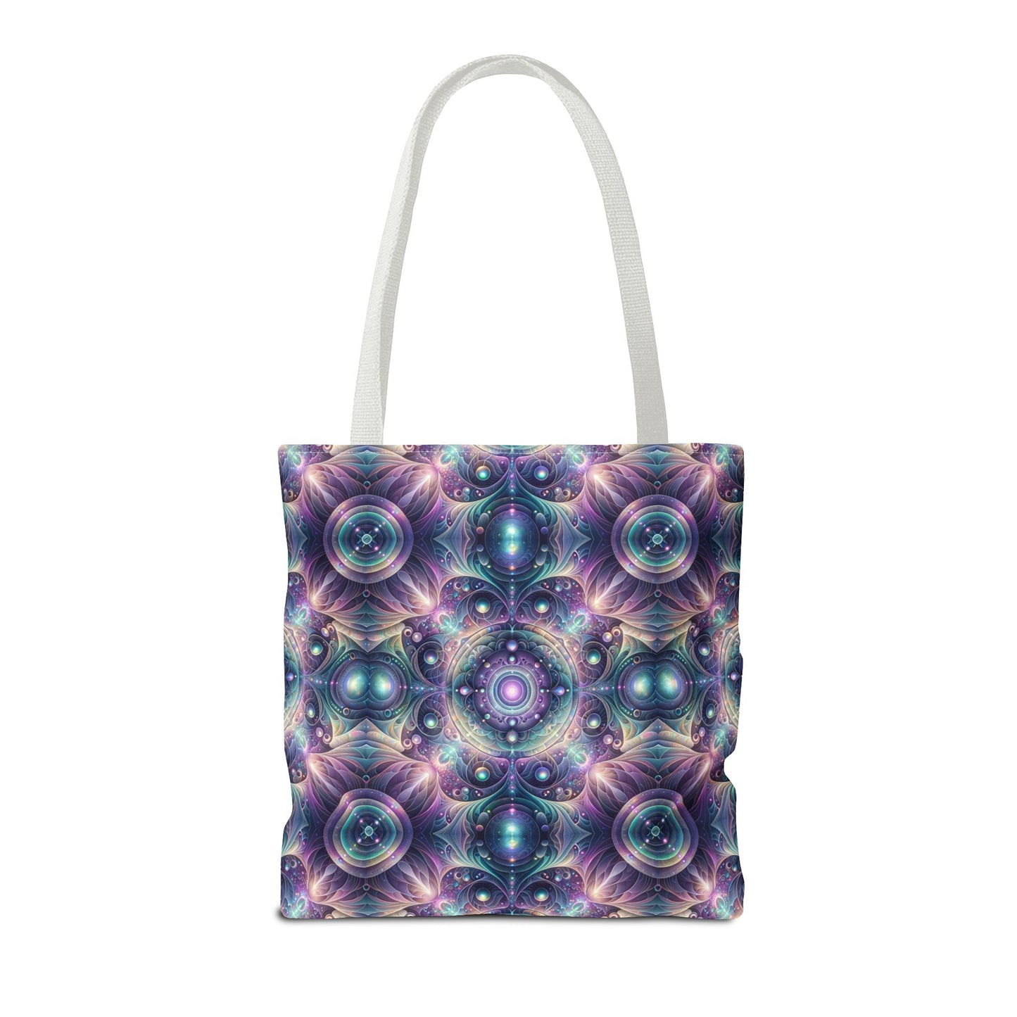 Iridescent Tech Fusion Tech-Forward Streetwear Tote Bag - 8404 Design-61