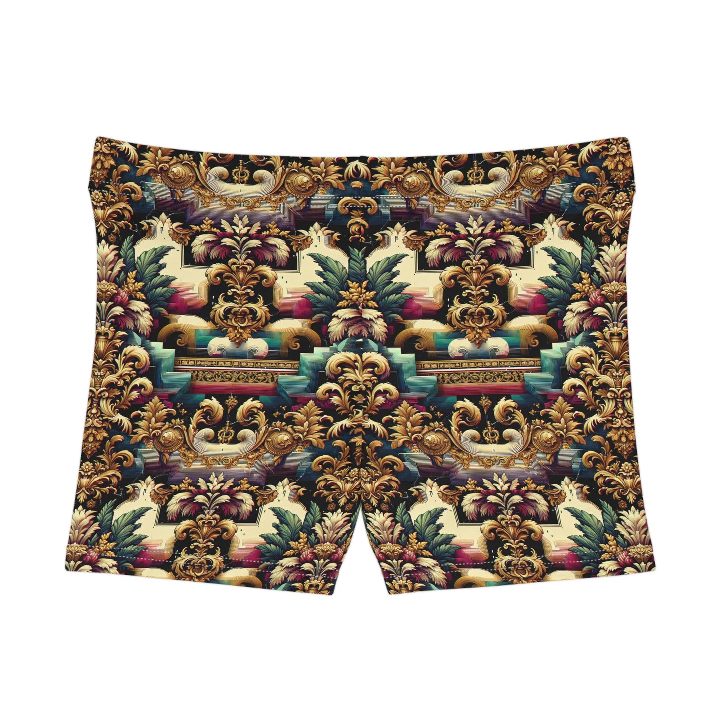 Digital Renaissance Modern Baroque Fusion Women's Shorts - 8404 Design-60