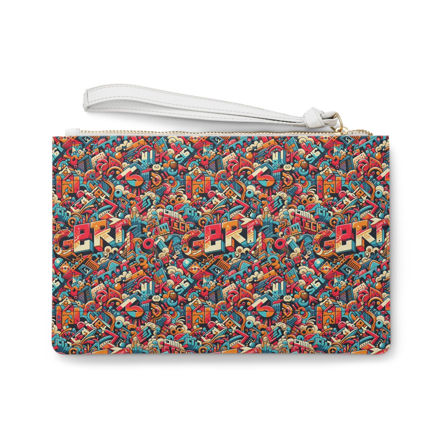 Neo-Traditional Street Art Modern Street Art Fusion Clutch Bag - 8404 Design-58