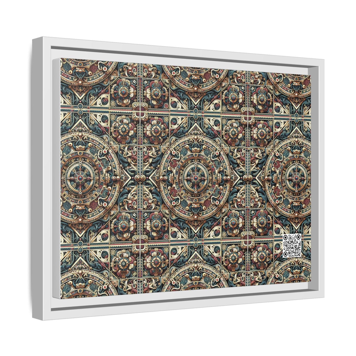 Urban Renaissance Historical Fusion With Street Edge Matte Canvas, Framed (multi-Color) - 8404 Design-57 A