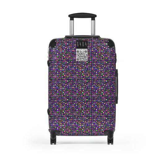 Digital Nostalgia Remix Modern Vintage Fusion Suitcase - 8404 Design-49