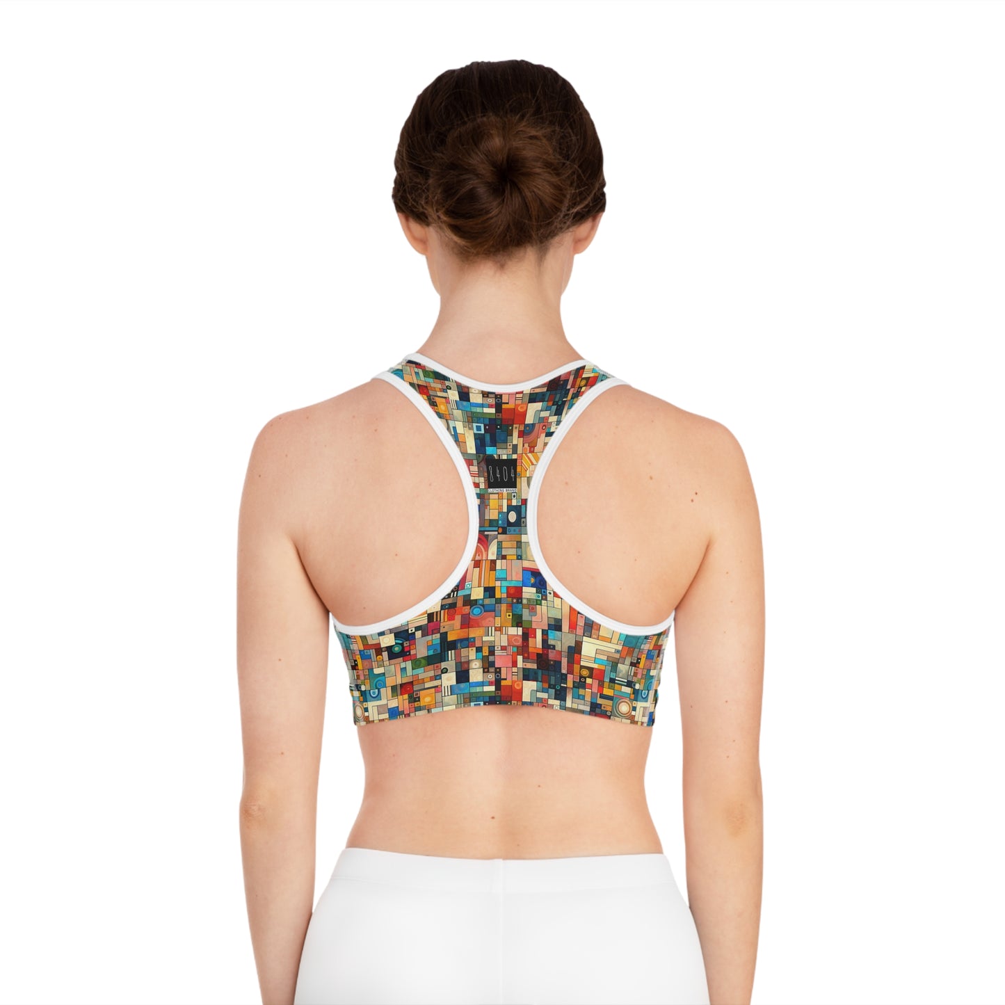Digital Artistic Expression Artistic Streetwear Sports Bra - 8404 Design-46