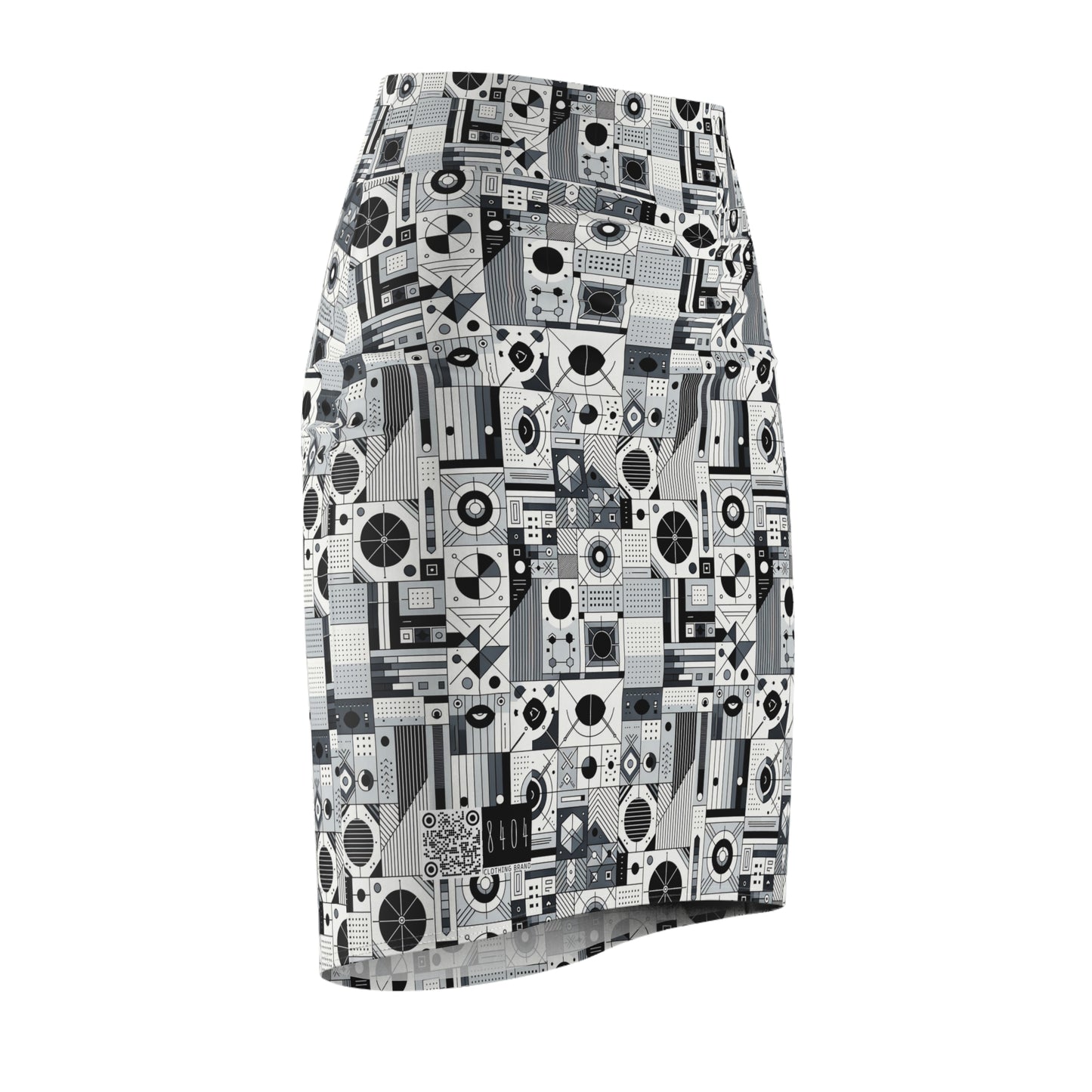 Digital Minimalism Minimalist Tech Women's Pencil Skirt - 8404 Design-65