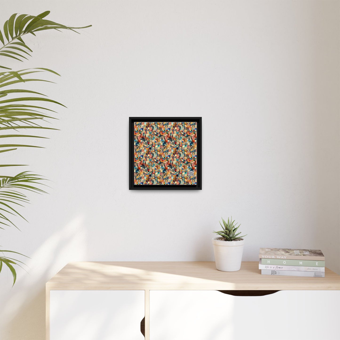 Digital Artistic Expression Artistic Streetwear Matte Canvas, Framed (multi-Color) - 8404 Design-46 B