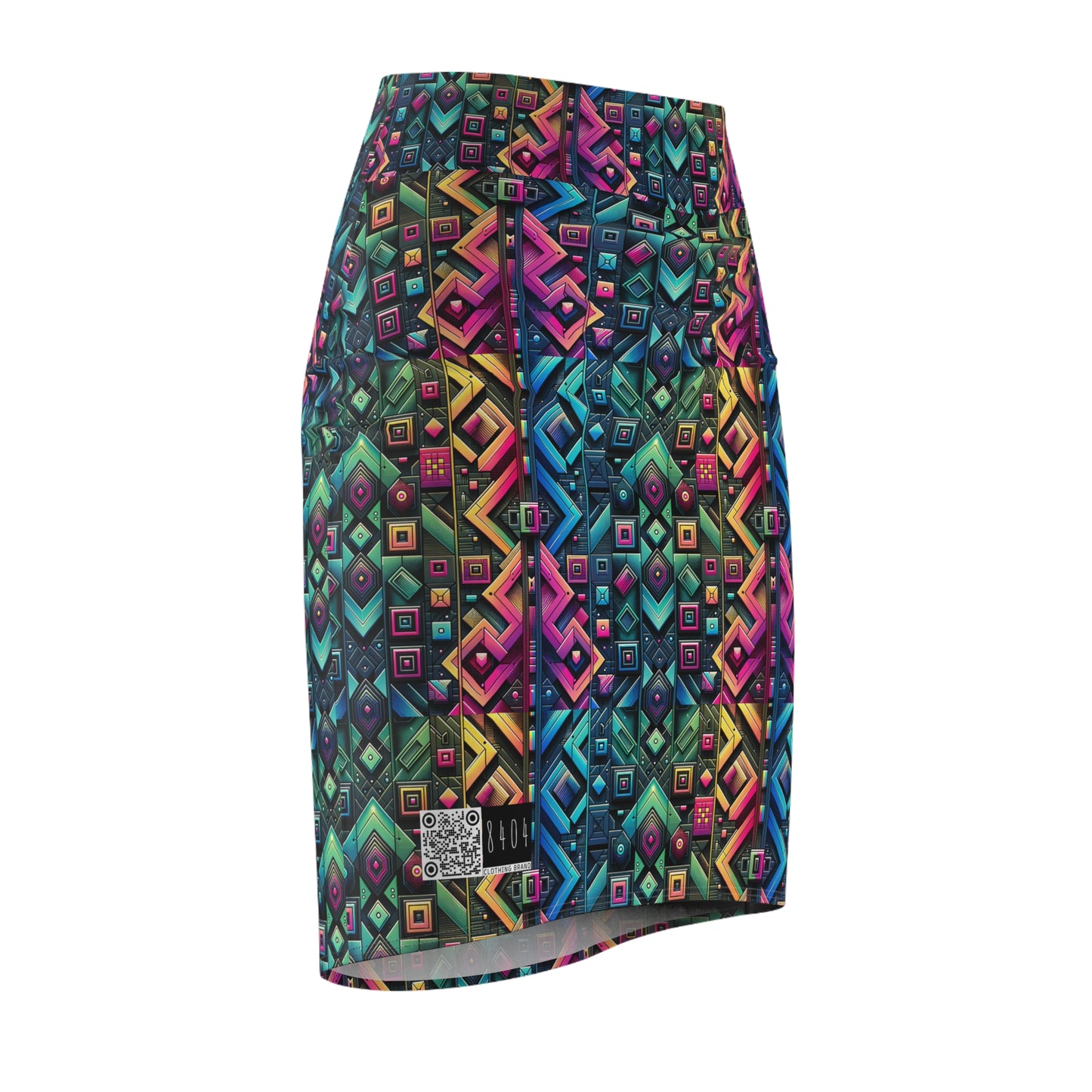 Tech-Inspired Graphics Cyberpunk Cool Women's Pencil Skirt - 8404 Design-58
