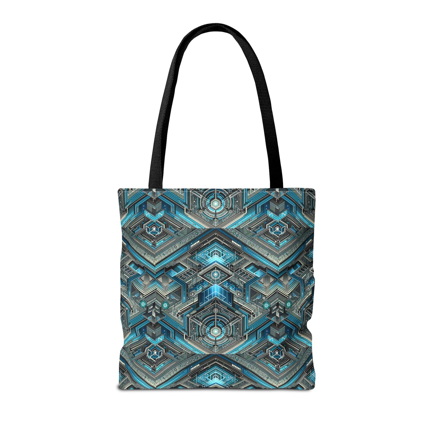 Tech-Infused Futurism Sleek Tech Edge Tote Bag - 8404 Design-49