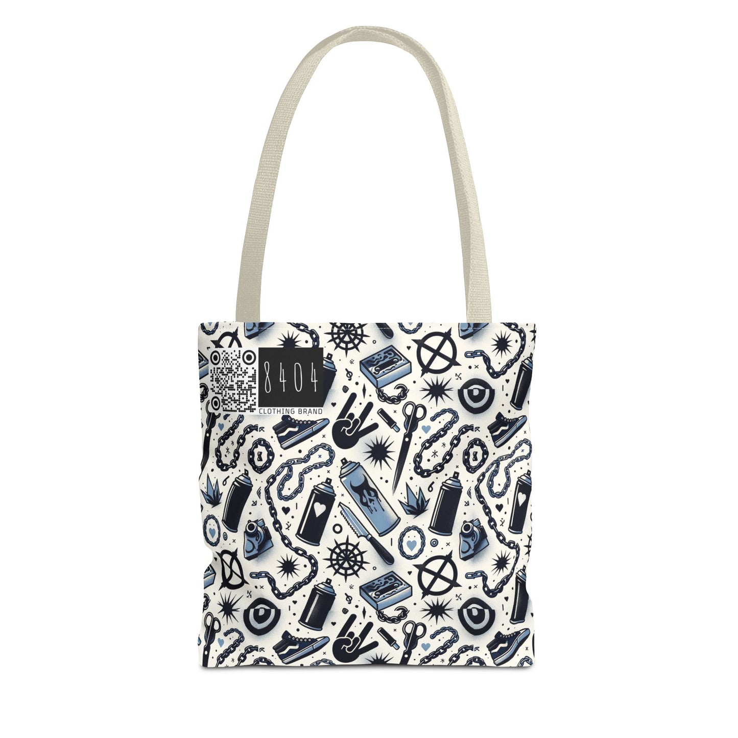 Cultural Rebellion Graphics Edgy and Rebellious With a Hint of Nostalgia Tote Bag - 8404 Design-57