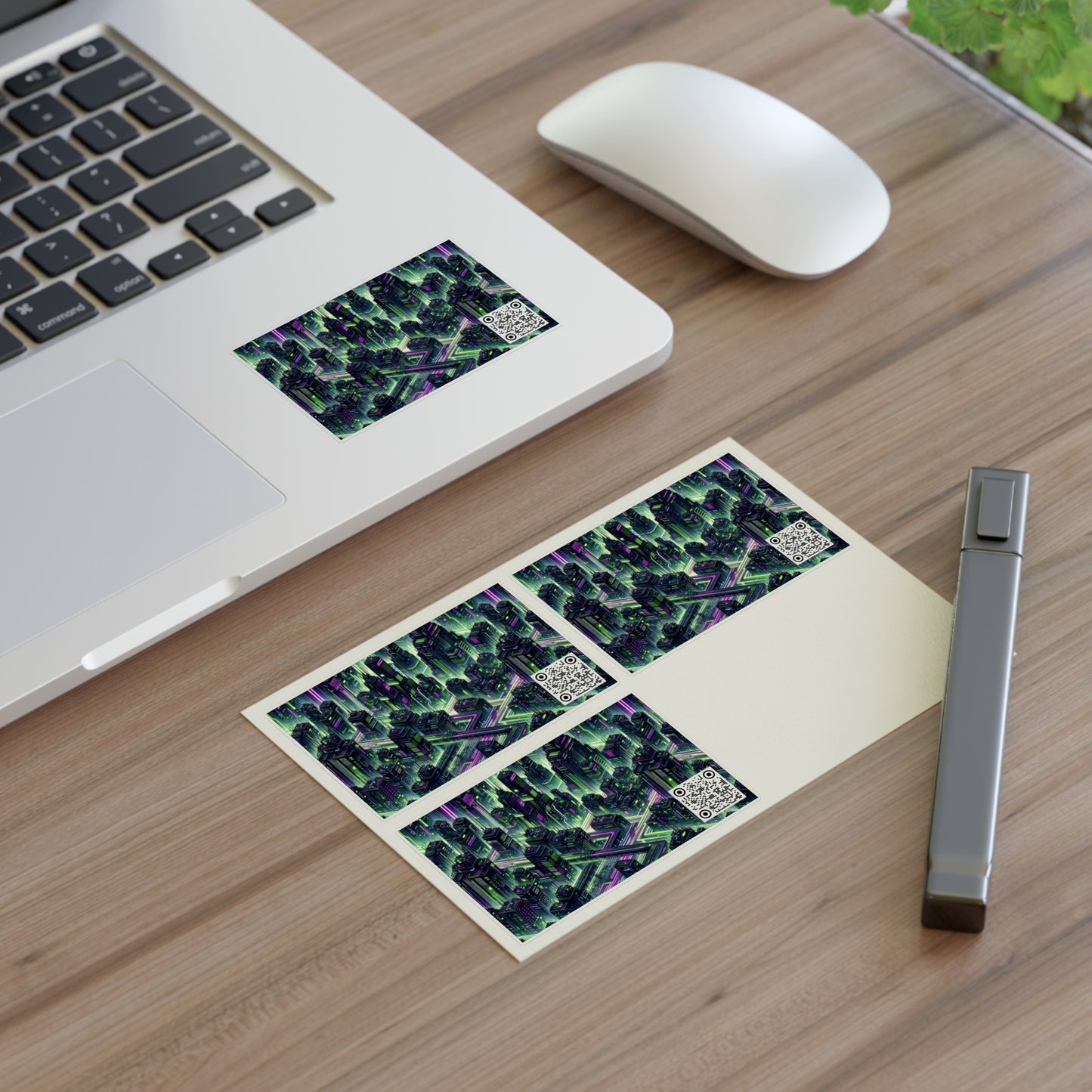 Tech Noir Aesthetics Tech-Forward Urban Dystopia Sticker Sheets - 8404 Design-55