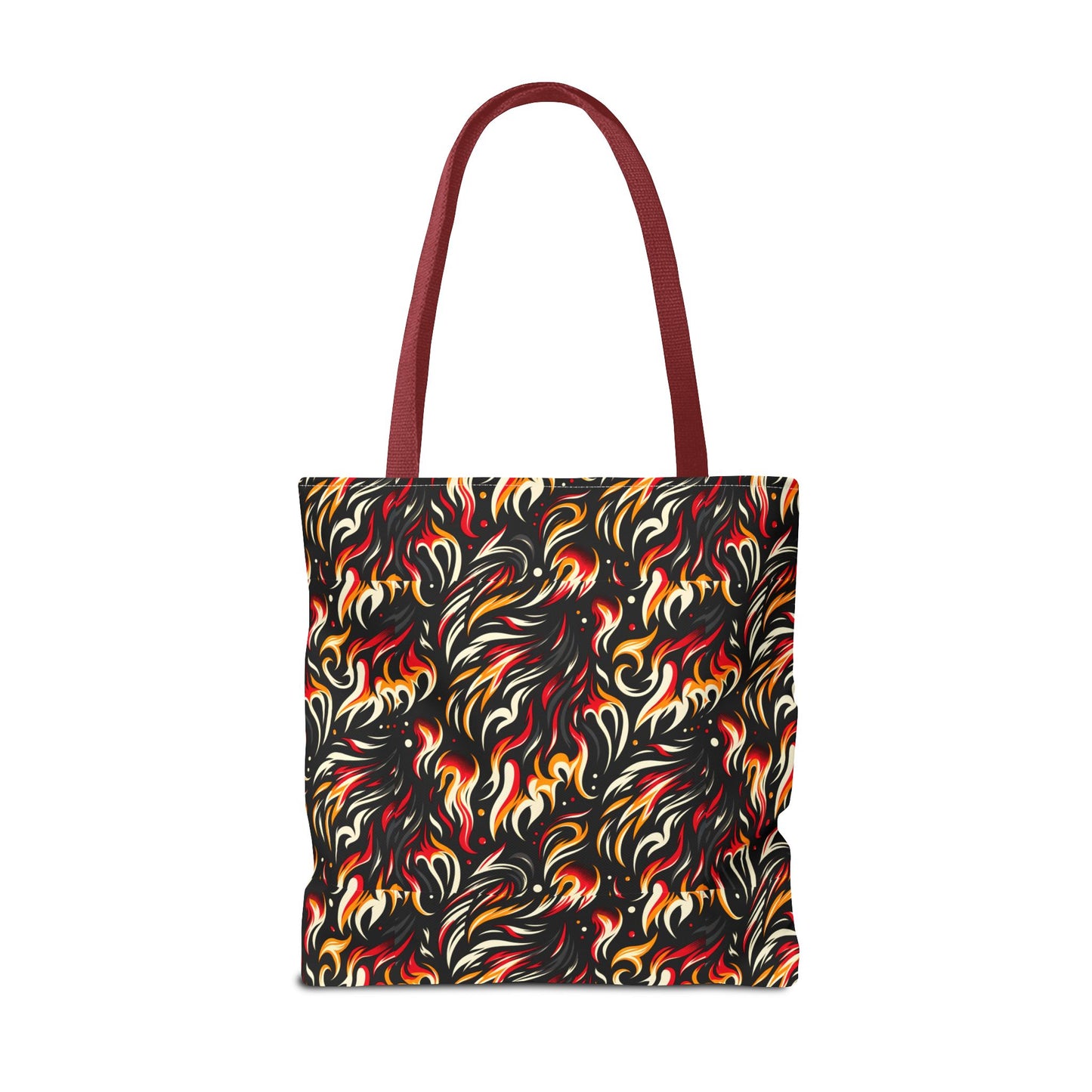 Fire & Flames Bold Streetwear Statement Tote Bag - 8404 Design-60