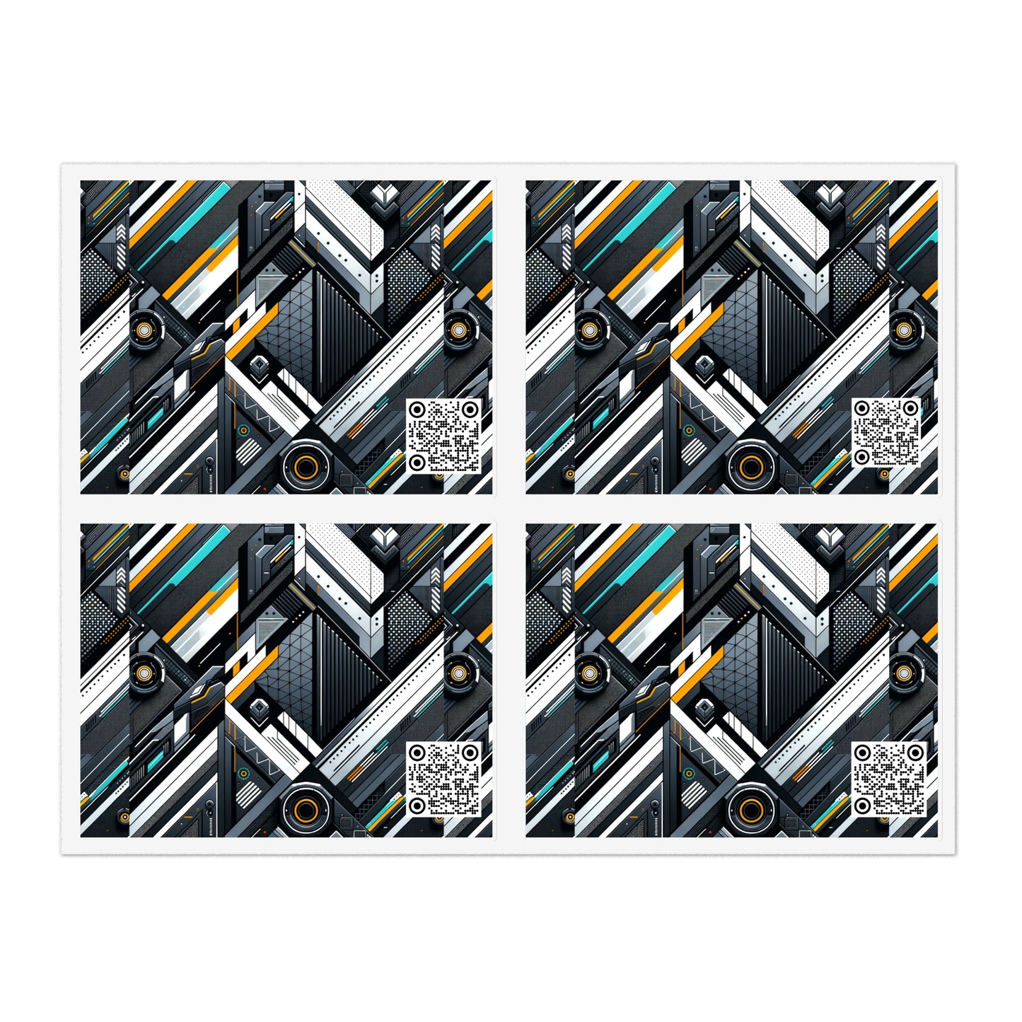 Tech Athletic Fusion Tech-Forward Athletic Sticker Sheets - 8404 Design-65