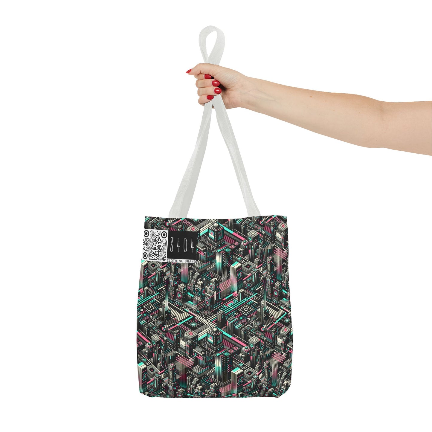 Digital Dreamland Tech-Inspired Streetwear Tote Bag - 8404 Design-51