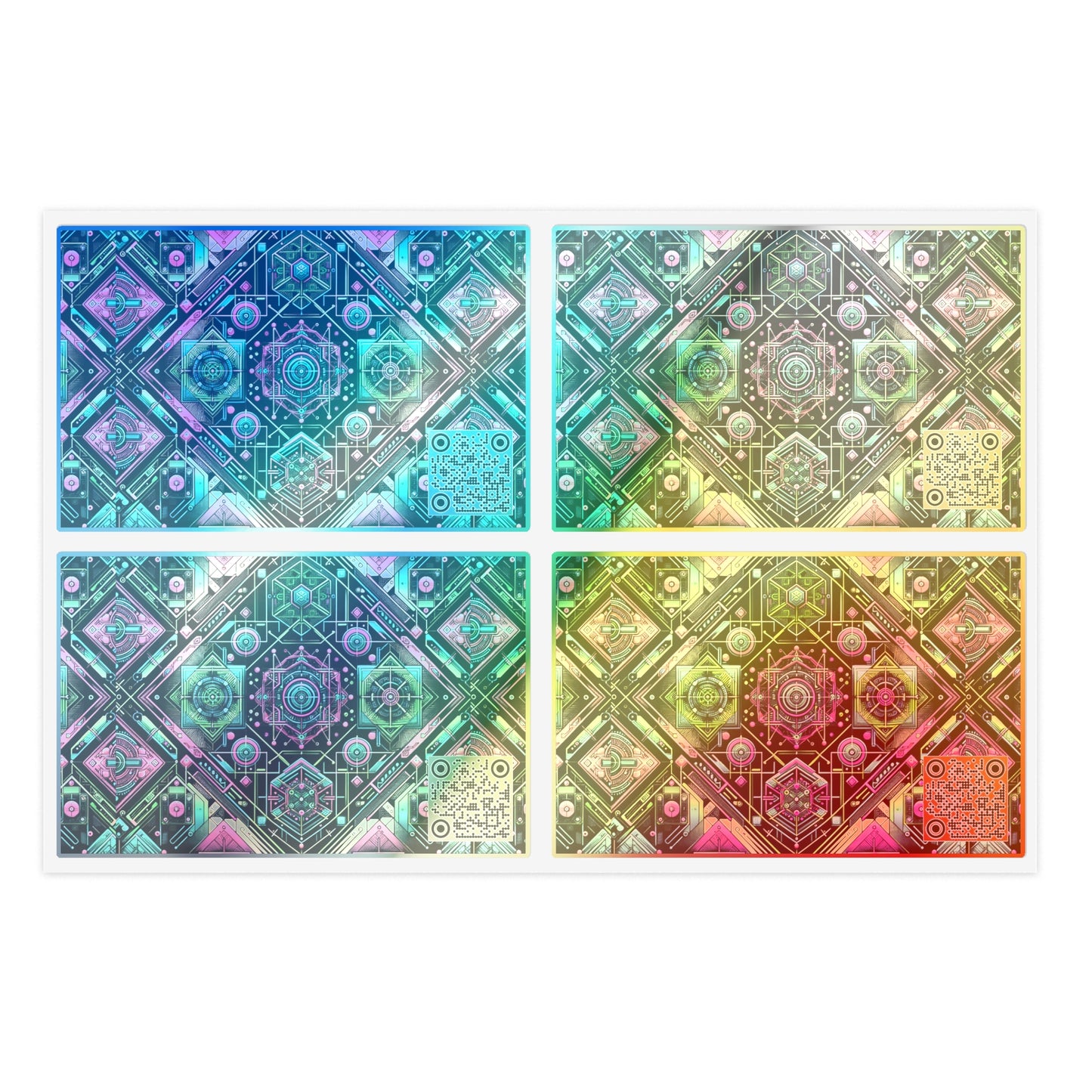 Tech-Infused Graphics Tech-Forward Streetwear Sticker Sheets - 8404 Design-45