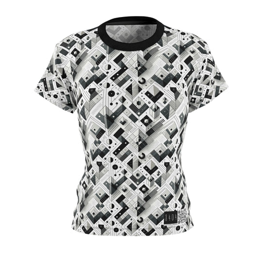 Digital Minimalism Minimalist Tech Women's Cut & Sew Tee - 8404 Design-69