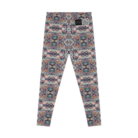 Digital Artisanal Fusion Digital Artisanal Stretch Leggings - 8404 Design-65