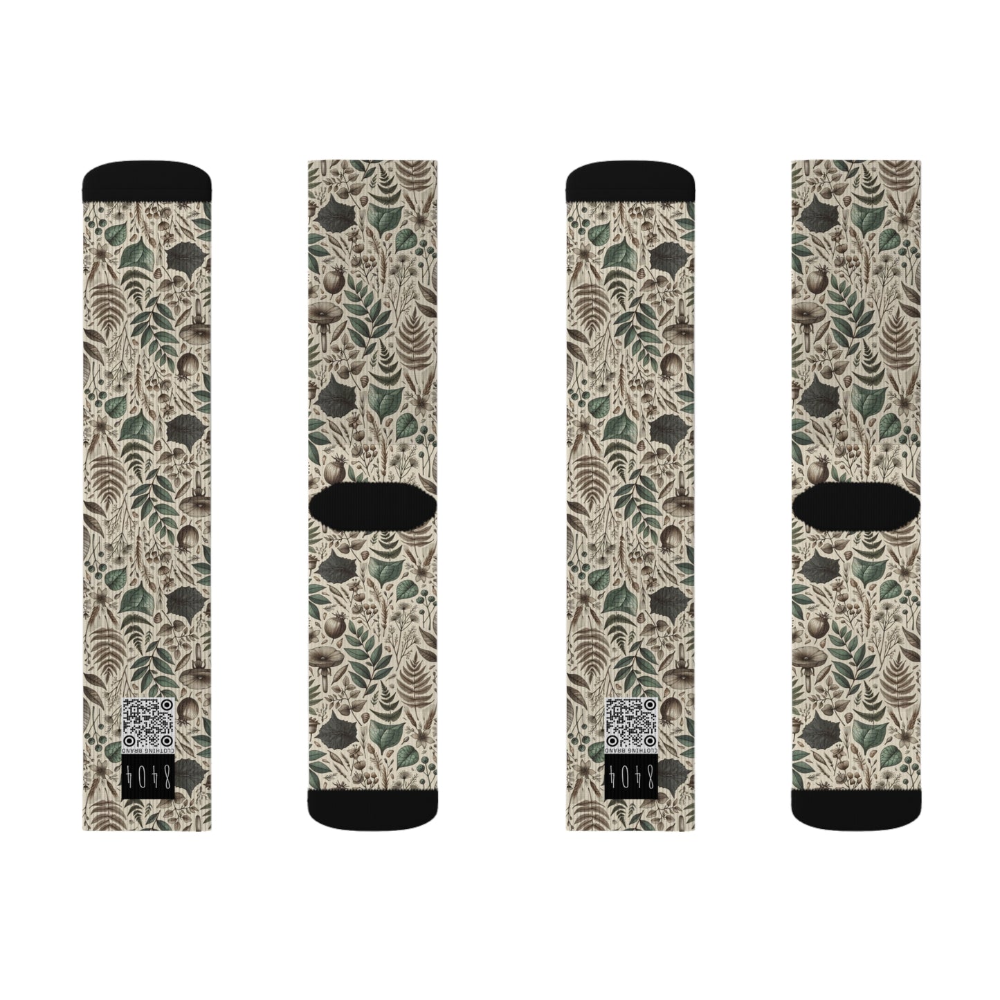 Sustainable Streetwear Modern Eco-Conscious Sublimation Socks - 8404 Design-57