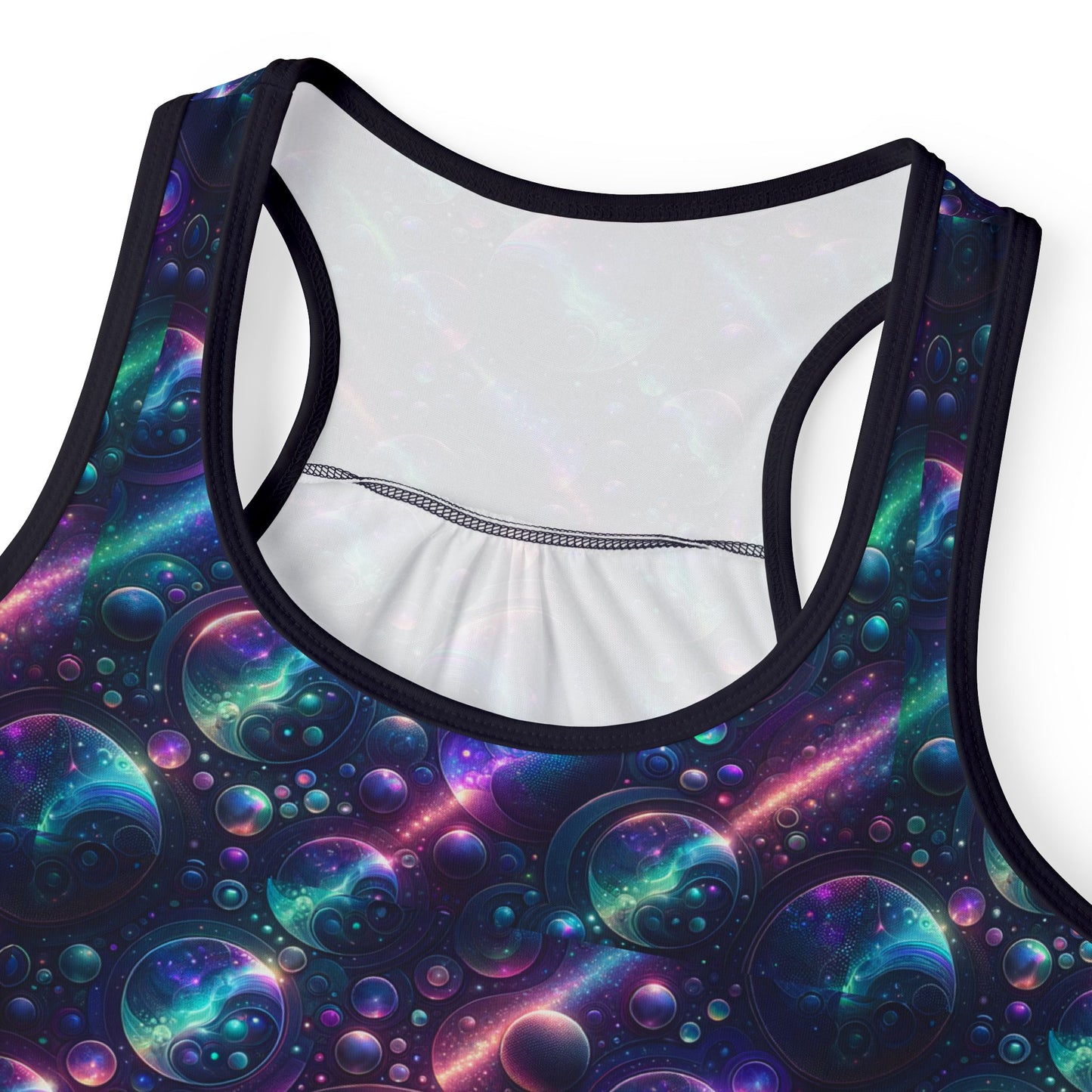 Iridescent Tech Fusion Tech-Forward Streetwear Women's Tank Top - 8404 Design-51