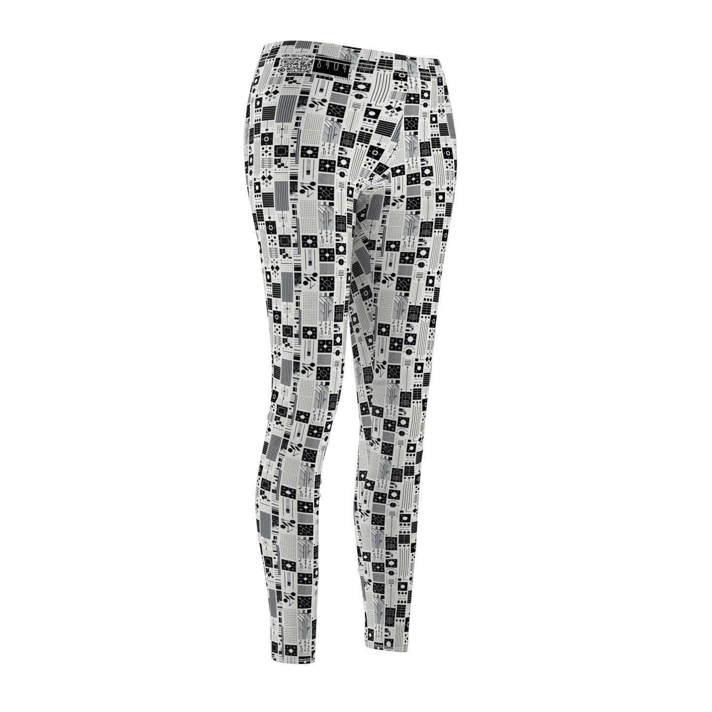 Digital Minimalism Minimalist Tech Women's Cut & Sew Casual Leggings - 8404 Design-54
