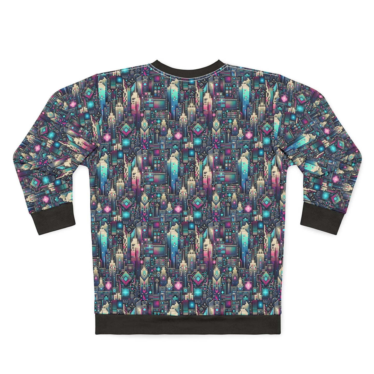 Digital Renaissance Tech-Forward Maximalism Sweatshirt - 8404 Design-56
