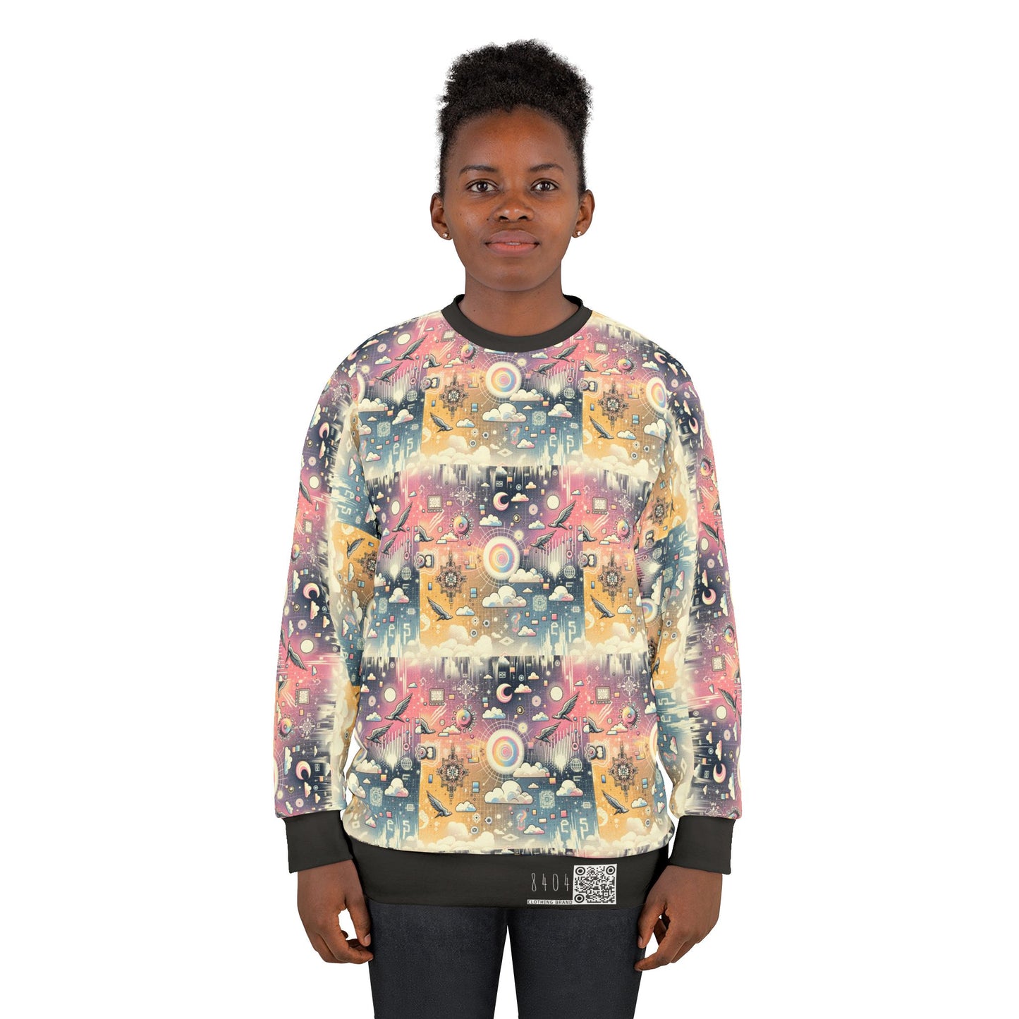 Digital Dreamland Whimsical and Nostalgic Streetwear With a Digital Twist Sweatshirt - 8404 Design-69