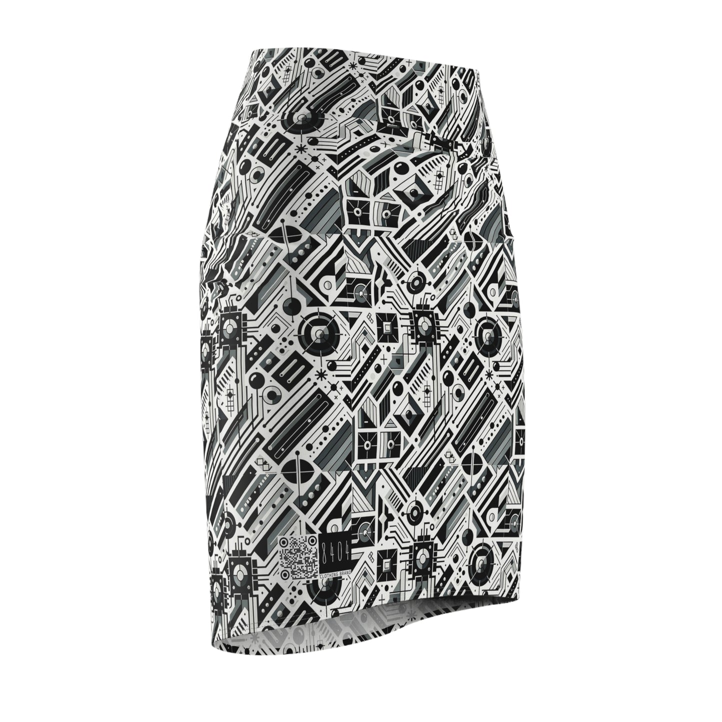 Digital Minimalism Minimalist Tech Women's Pencil Skirt - 8404 Design-62