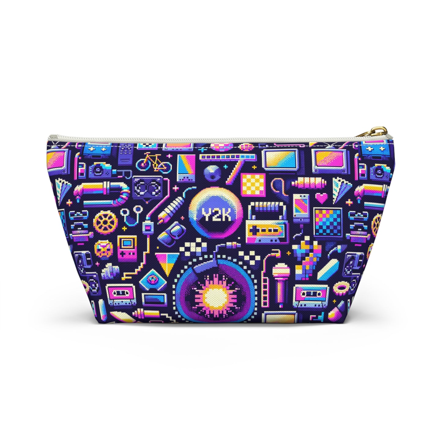 Digital Nostalgia Modern Retro Fusion Accessory Pouch W T-Bottom - 8404 Design-64