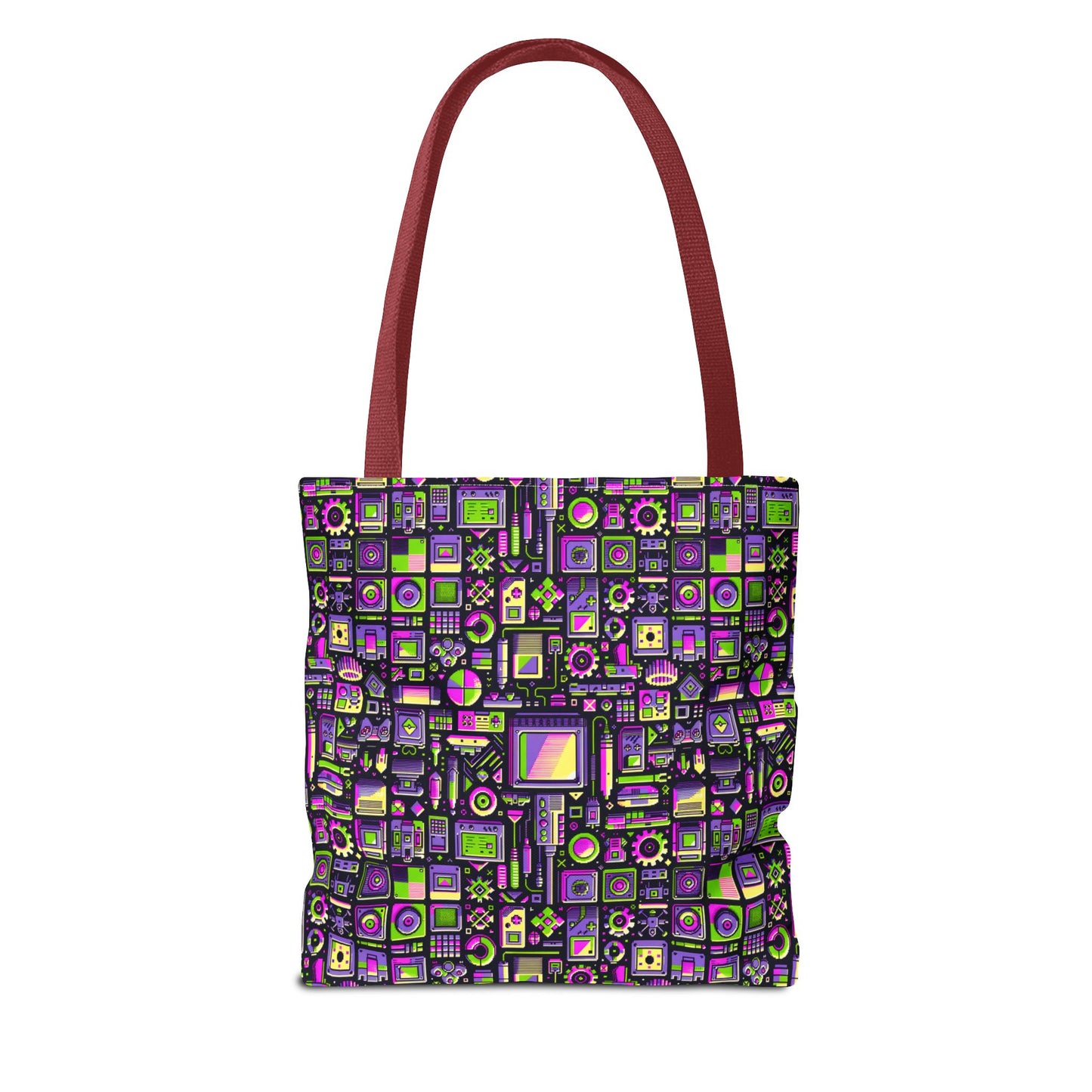 Digital Nostalgia Remix Modern Vintage Fusion Tote Bag - 8404 Design-67