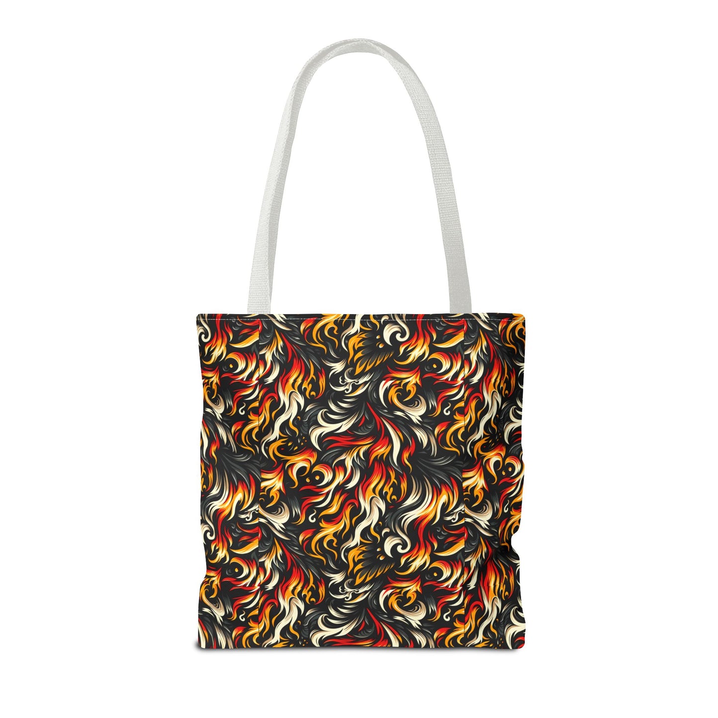 Fire & Flames Bold Streetwear Statement Tote Bag - 8404 Design-55