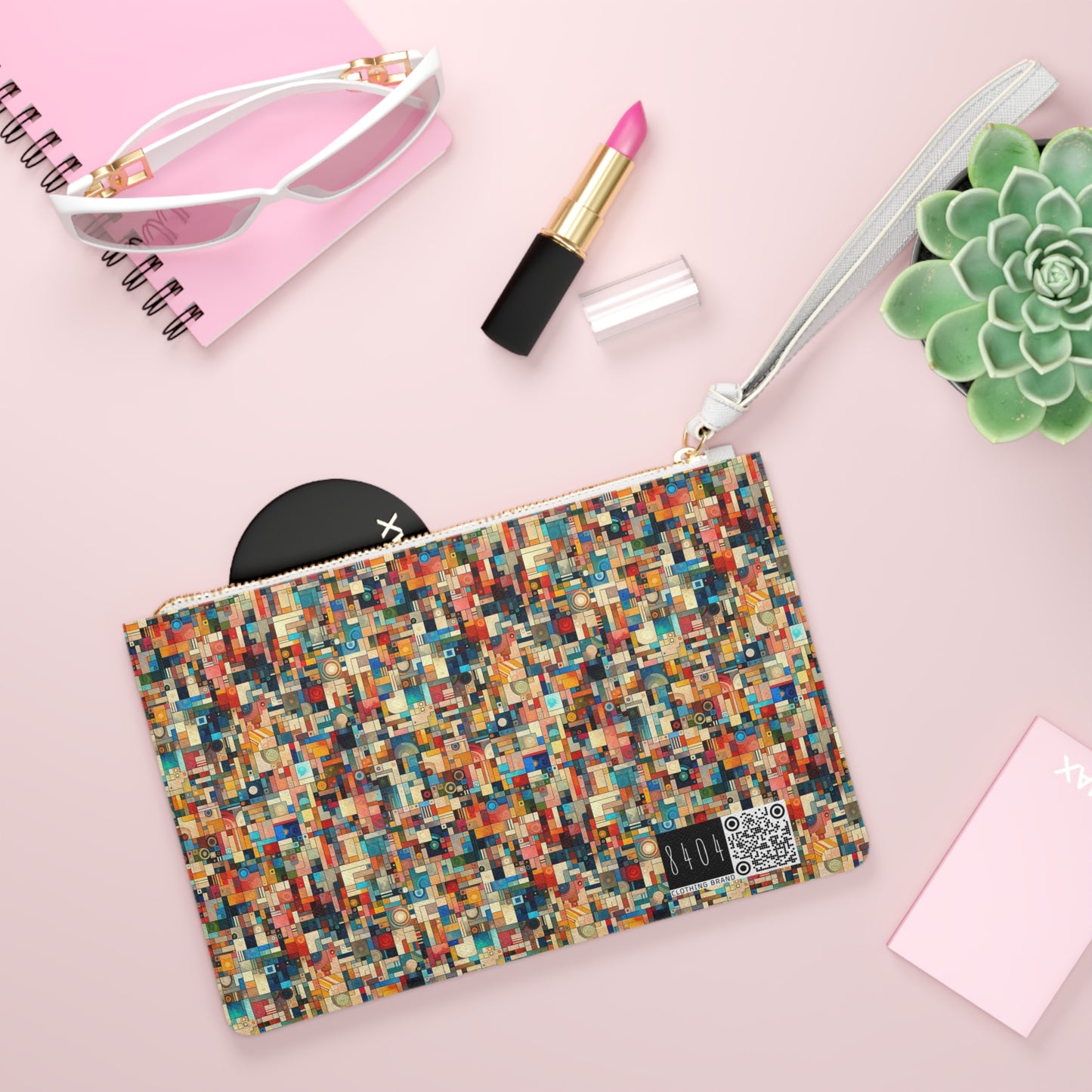 Digital Artistic Expression Artistic Streetwear Clutch Bag - 8404 Design-46