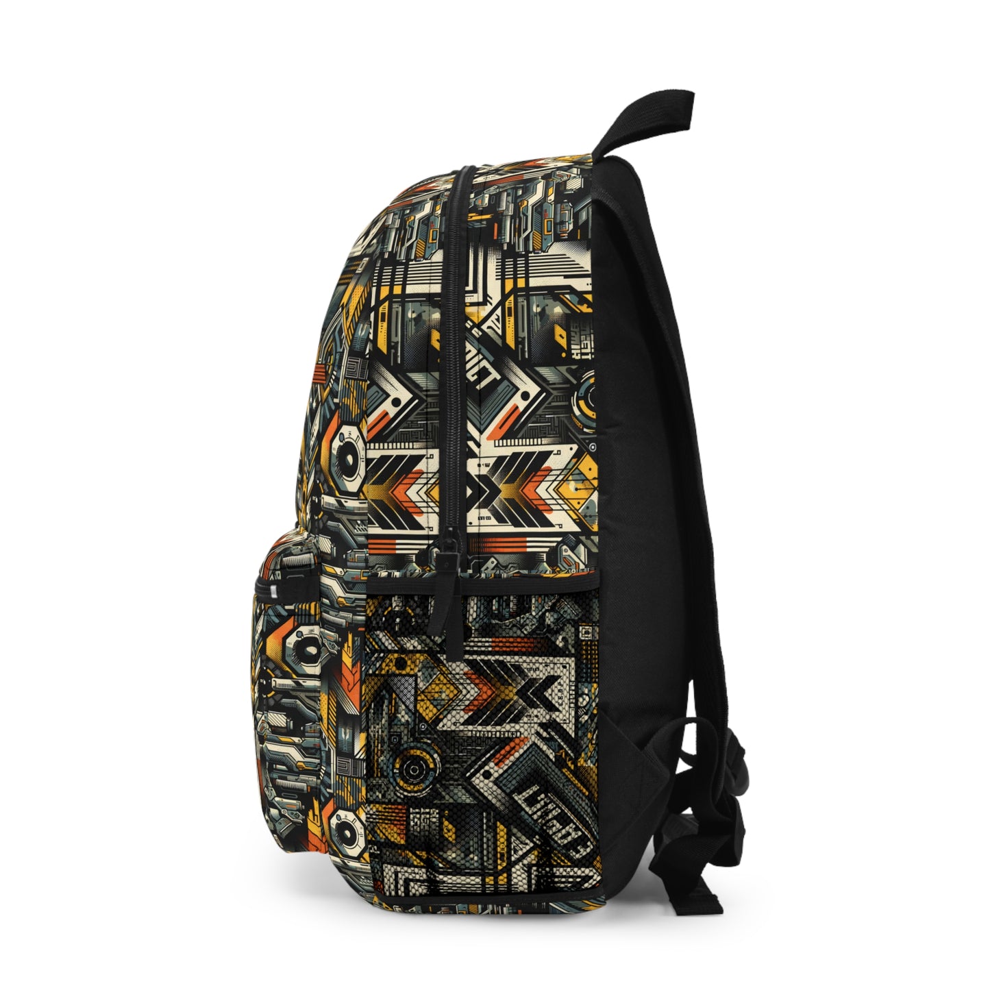 Digital Punk Futuristic Grunge Backpack - 8404 Design-49