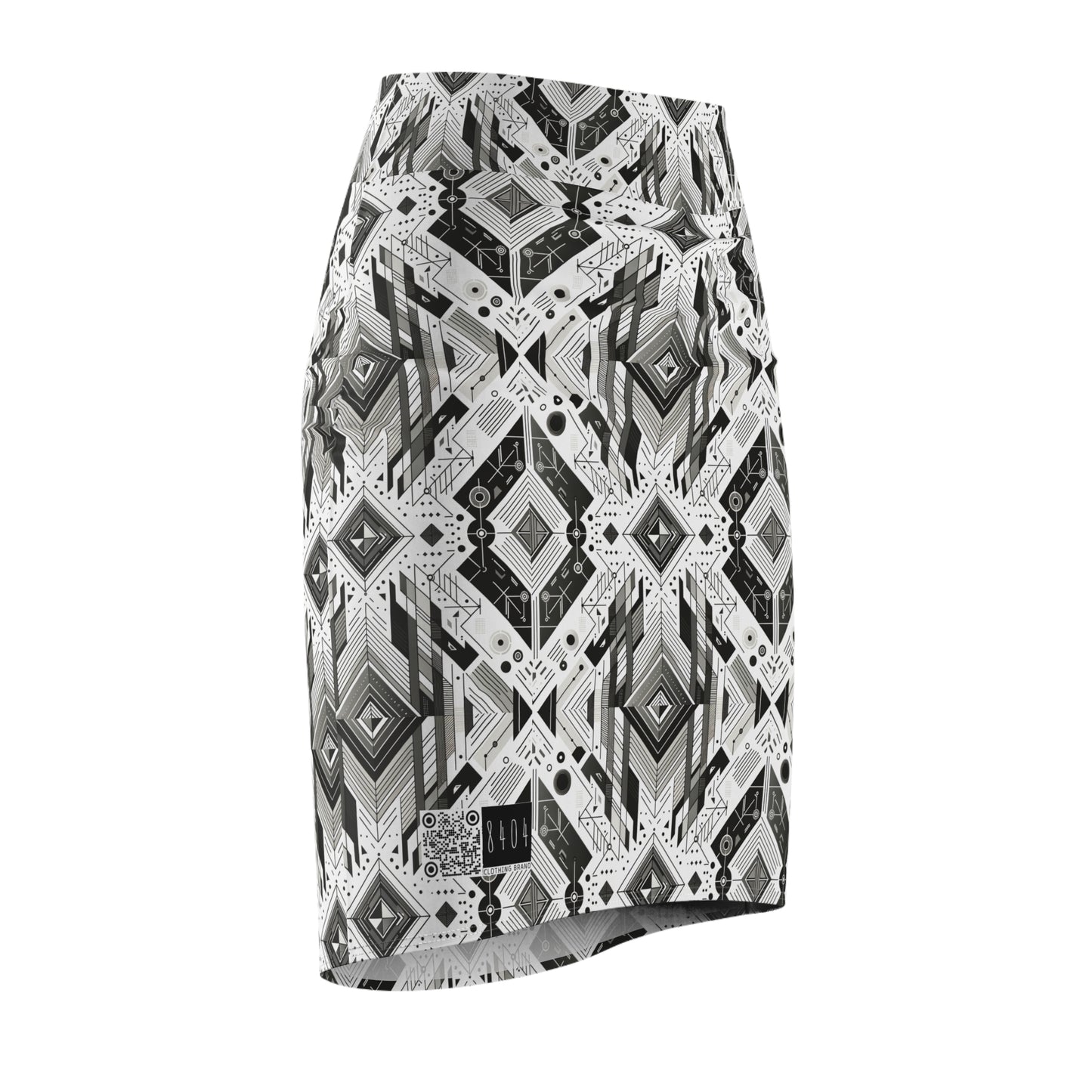 Digital Minimalism Minimalist Tech Women's Pencil Skirt - 8404 Design-51