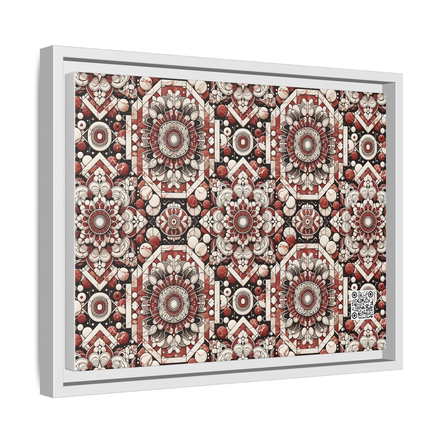 Neo Jomon Sculptural Aesthetics Artisanal Streetwear Matte Canvas, Framed (multi-Color) - 8404 Design-55 A