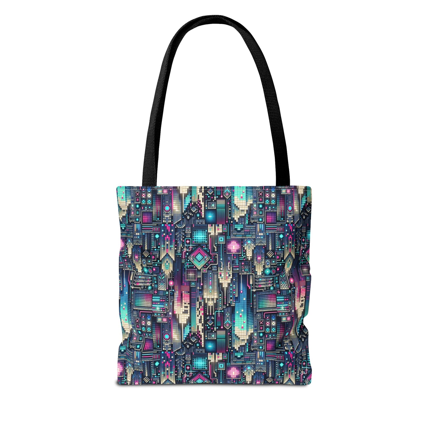 Digital Renaissance Tech-Forward Maximalism Tote Bag - 8404 Design-56