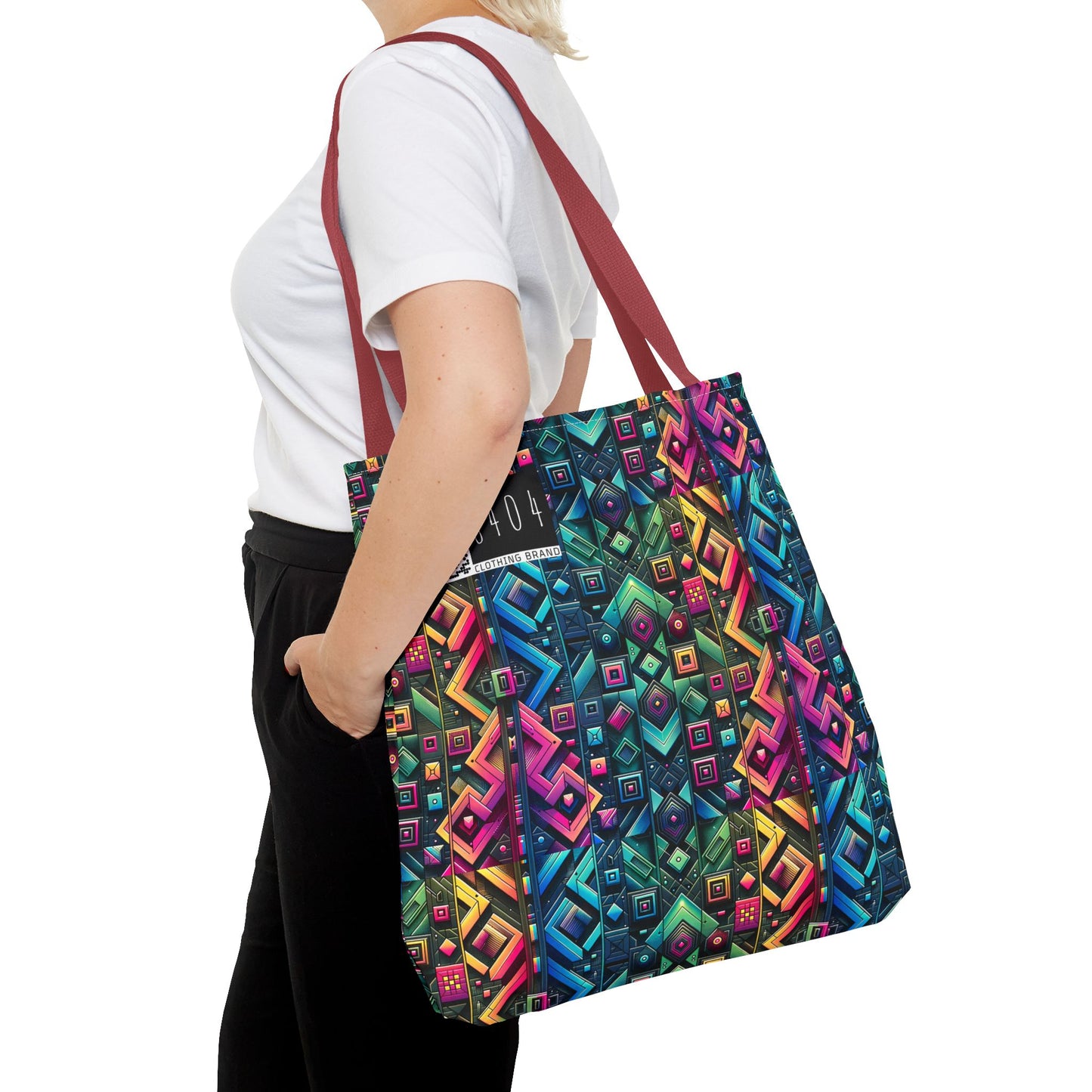 Tech-Inspired Graphics Cyberpunk Cool Tote Bag - 8404 Design-58
