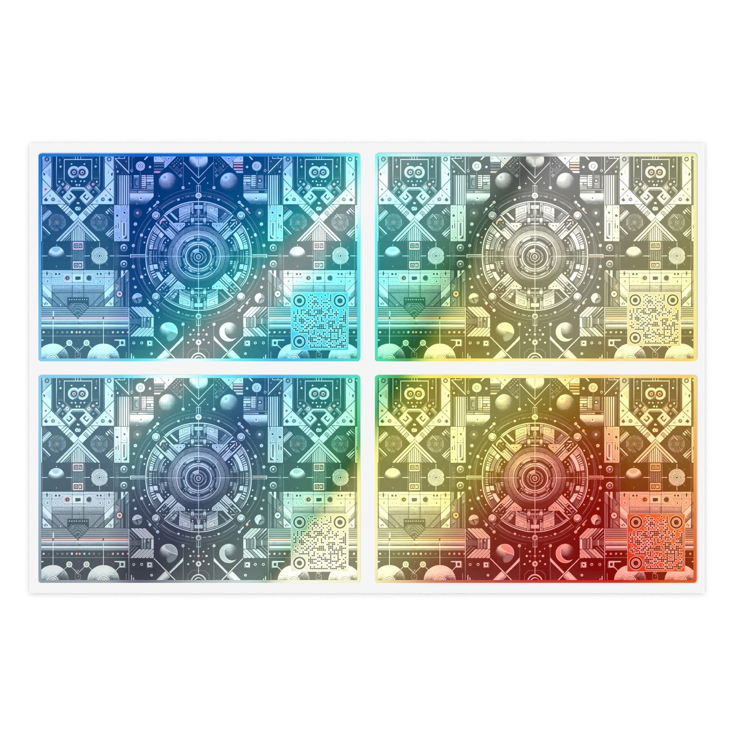 Tech-Inspired Graphic Tees Tech-Forward Streetwear Sticker Sheets - 8404 Design-64