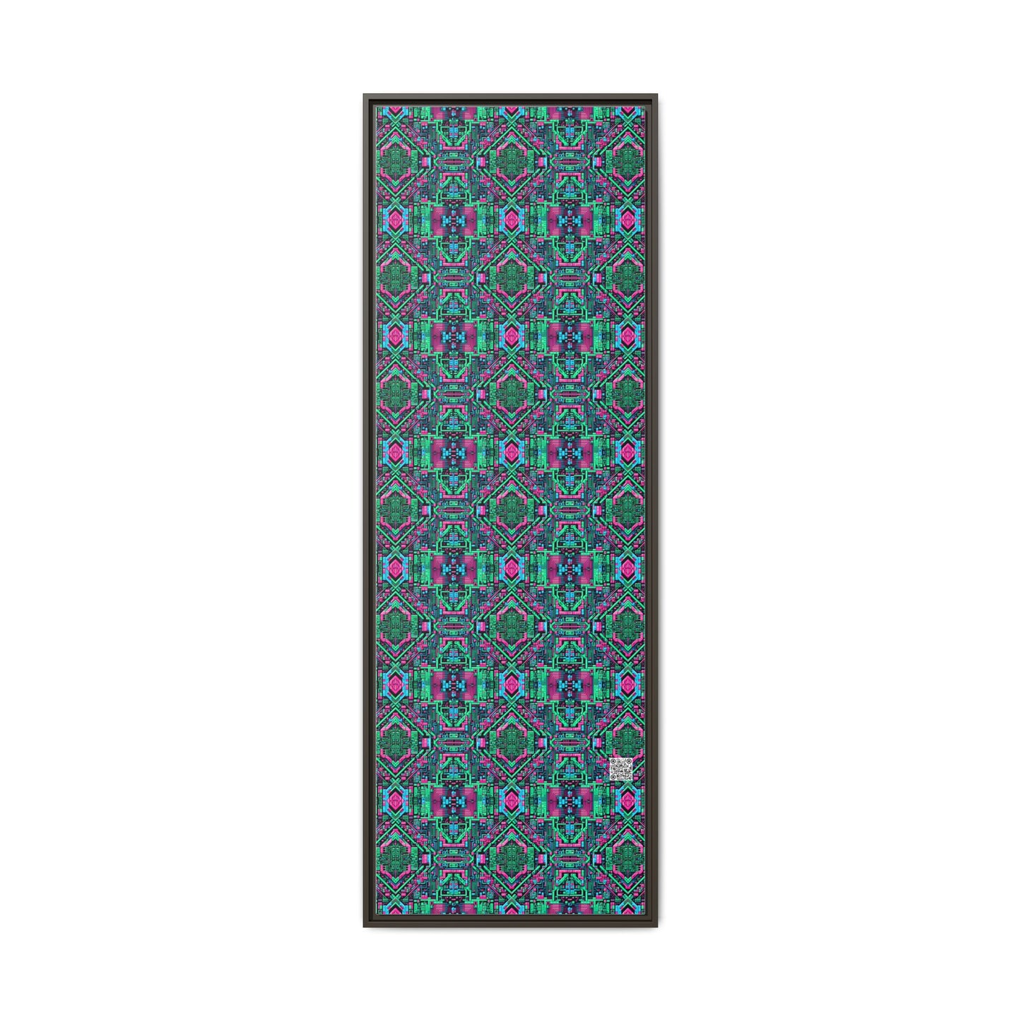 Digital Glitch Vibes Tech-Inspired Streetwear Matte Canvas, Framed (multi-Color) - 8404 Design-71 B