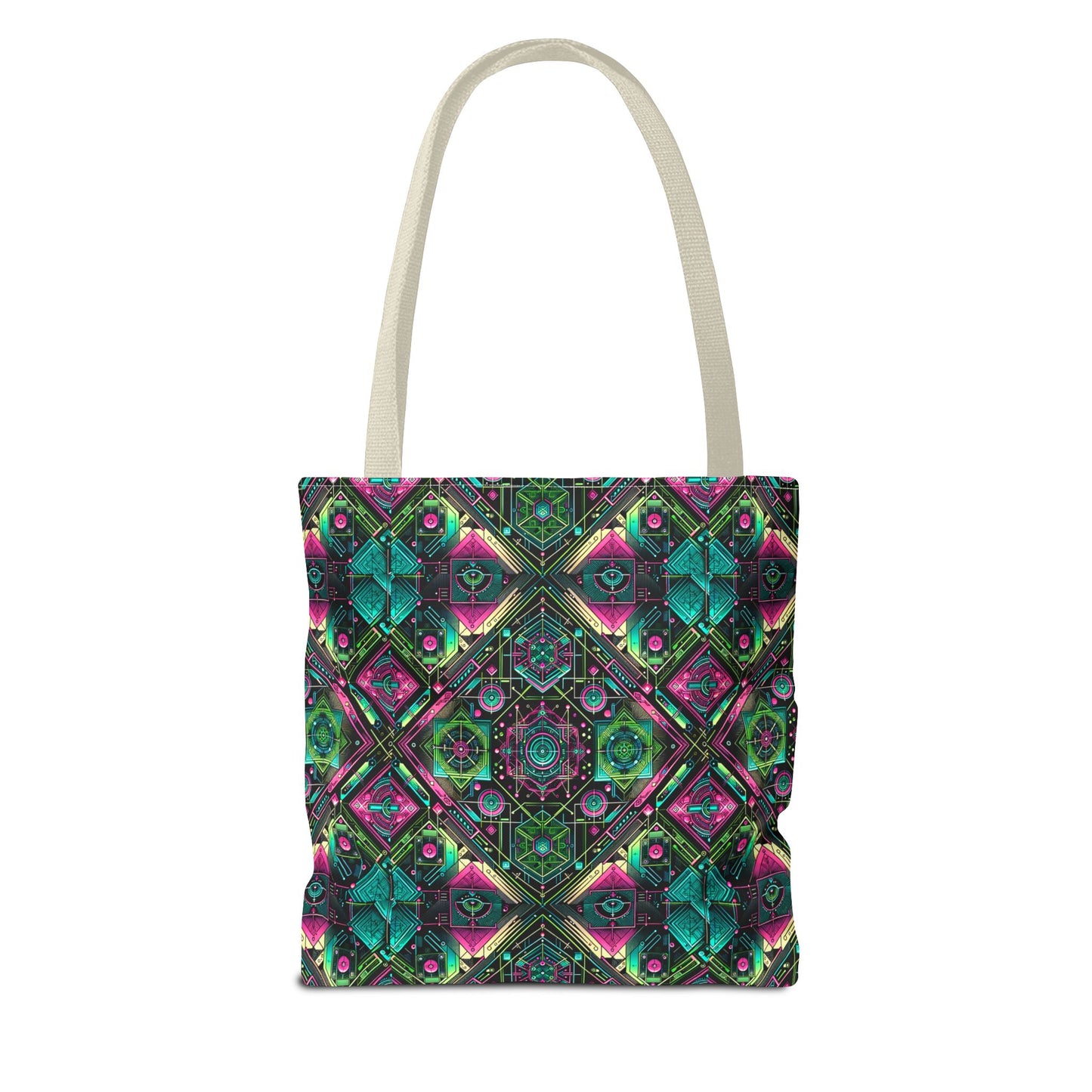 Tech-Infused Graphics Tech-Forward Streetwear Tote Bag - 8404 Design-45