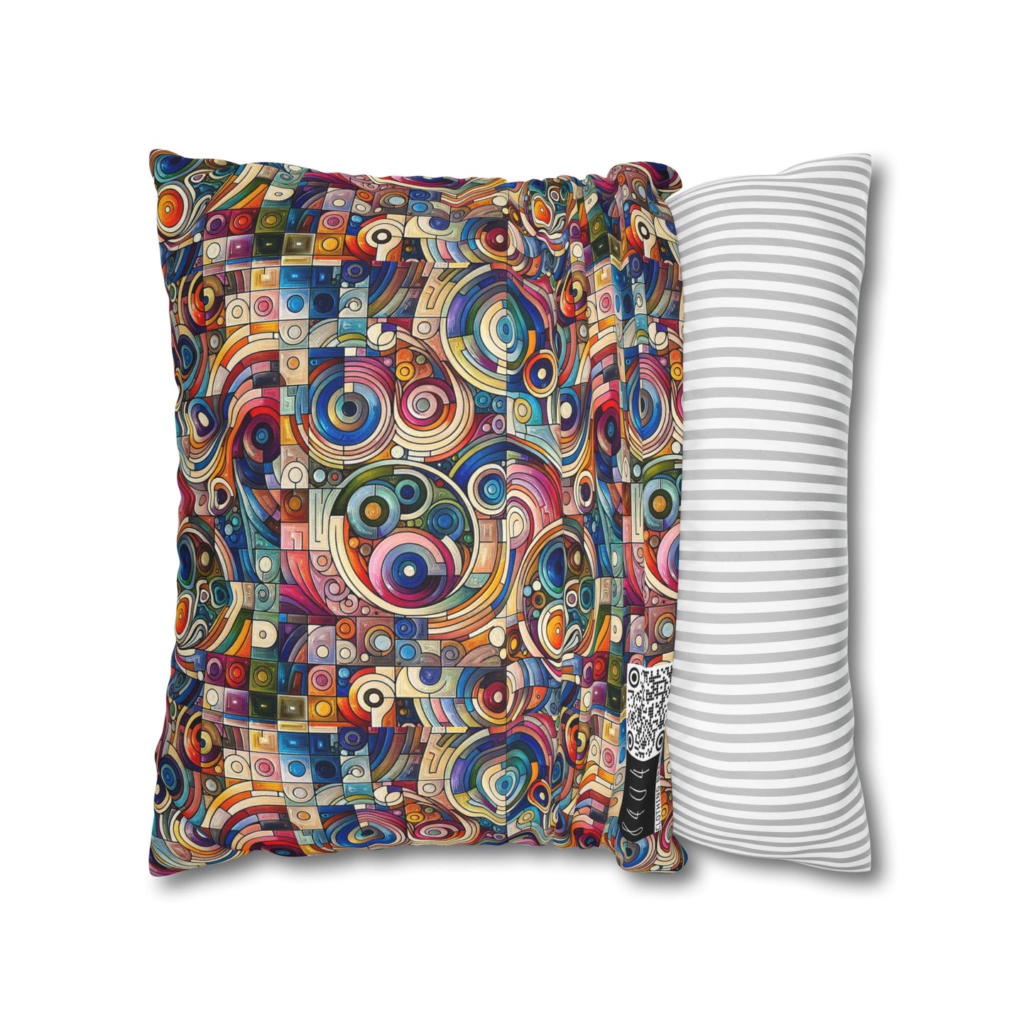 Digital Artistic Expression Artistic Streetwear Spun Polyester Square Pillowcase - 8404 Design-49