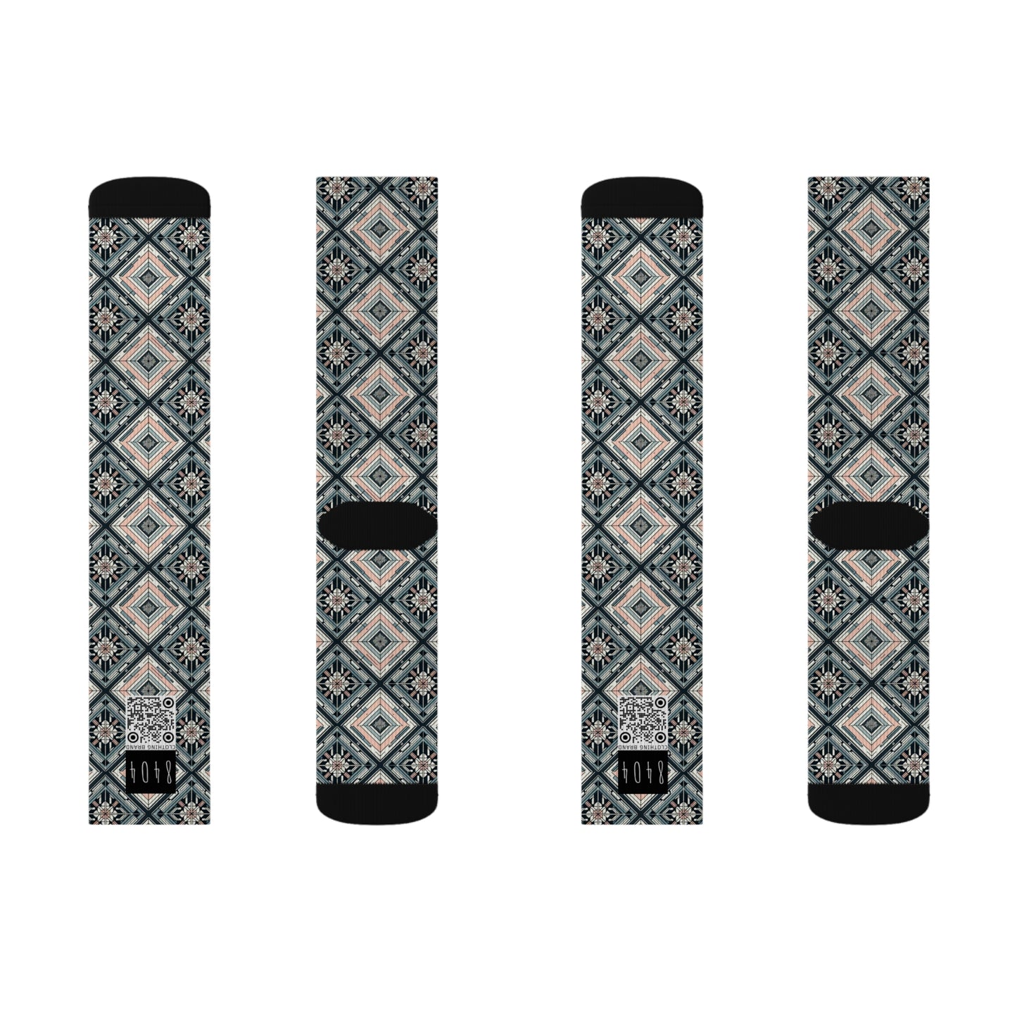 Tech Minimalism Minimalist Tech Sublimation Socks - 8404 Design-60