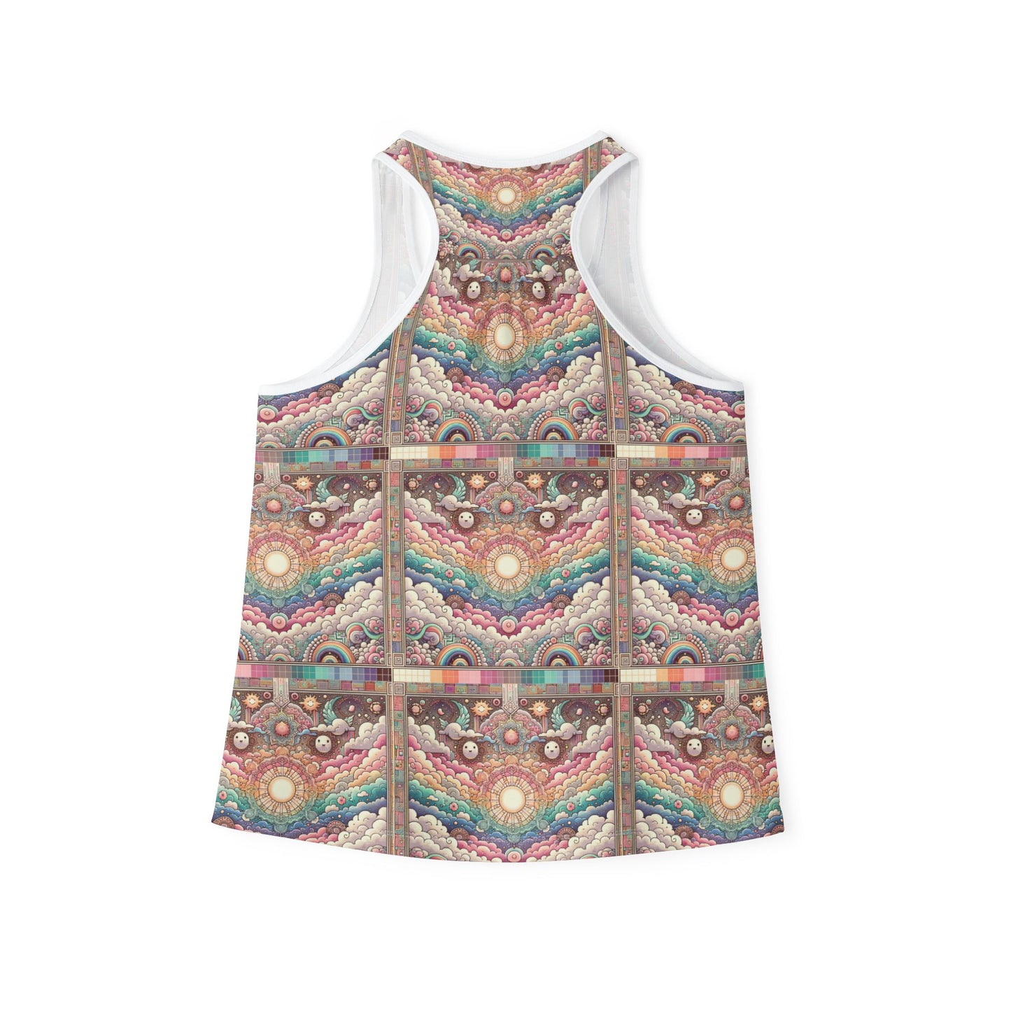 Digital Dreamland Whimsical and Nostalgic Streetwear With a Digital Twist Women's Tank Top - 8404 Design-56
