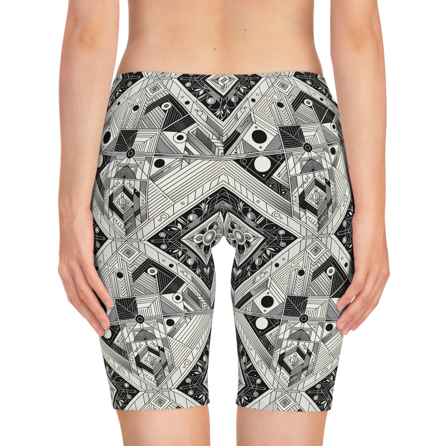 Tech Minimalism Minimalist Tech Women's Bike Shorts - 8404 Design-54