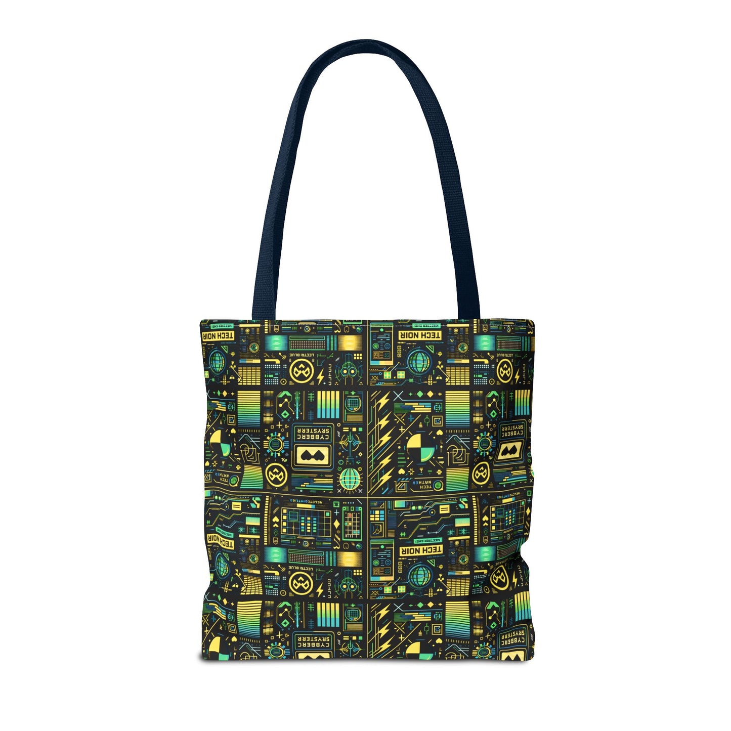 Digital Dystopia Tech Noir Tote Bag - 8404 Design-57