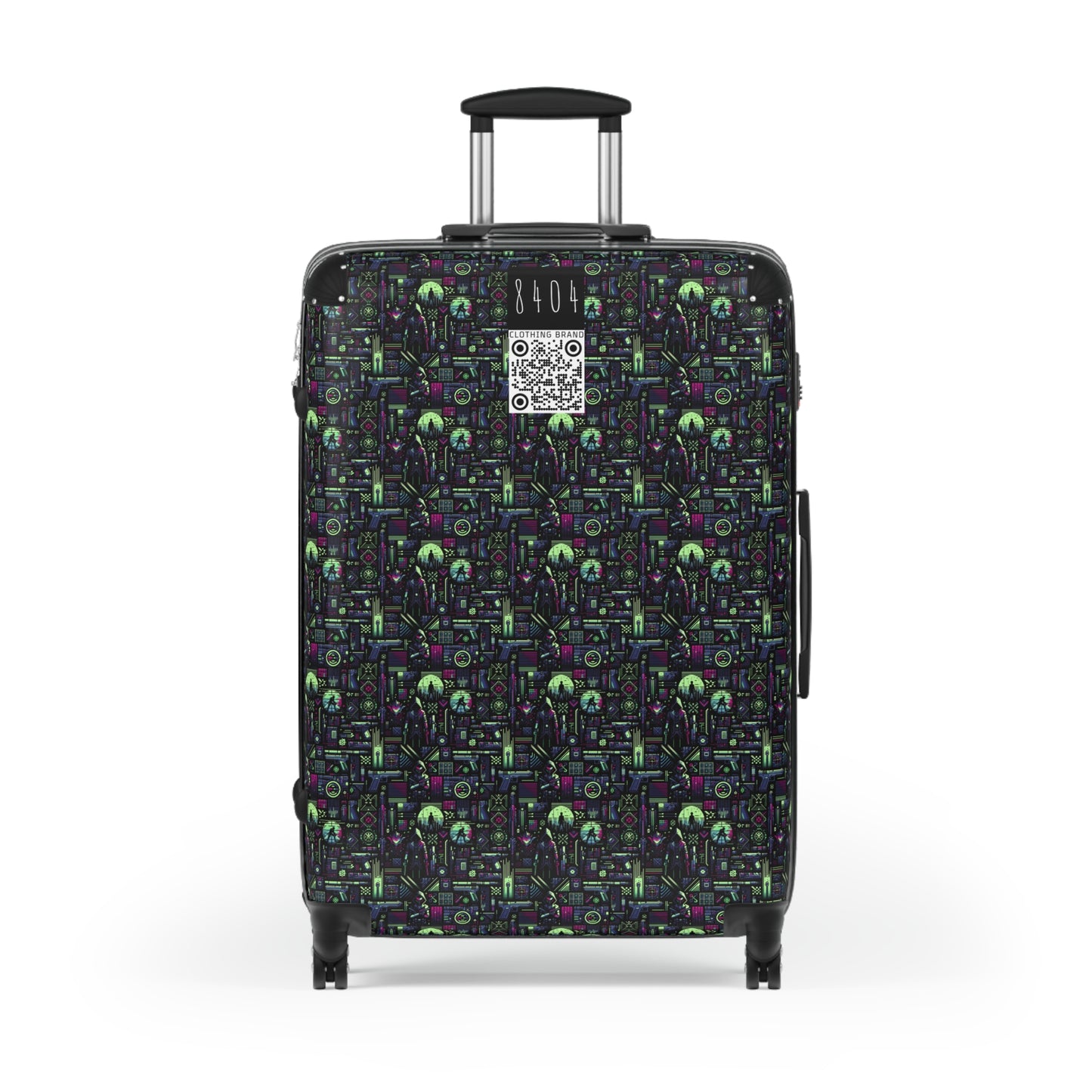 Tech Noir Futuristic Cyberpunk Suitcase - 8404 Design-63