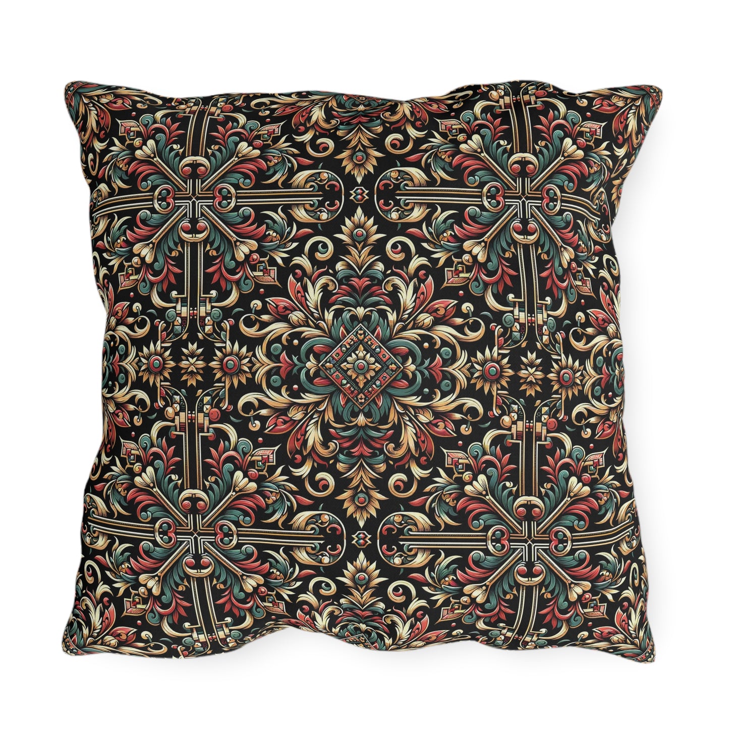 Streetwear Renaissance Artistic Clash of Old and New Outdoor Pillow - 8404 Design-46