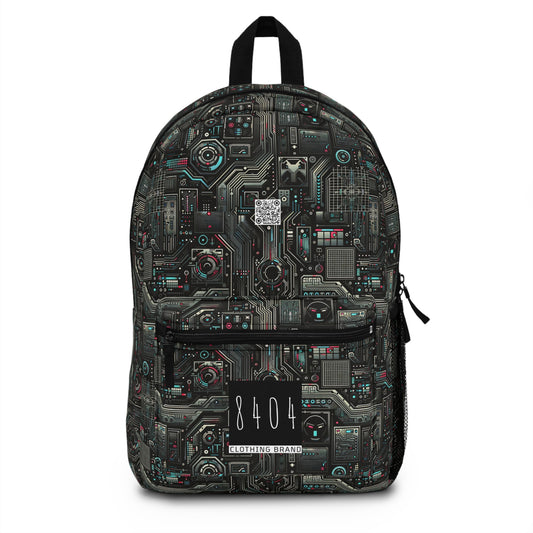 Tech Noir Aesthetics Sleek Tech Streetwear Backpack - 8404 Design-52