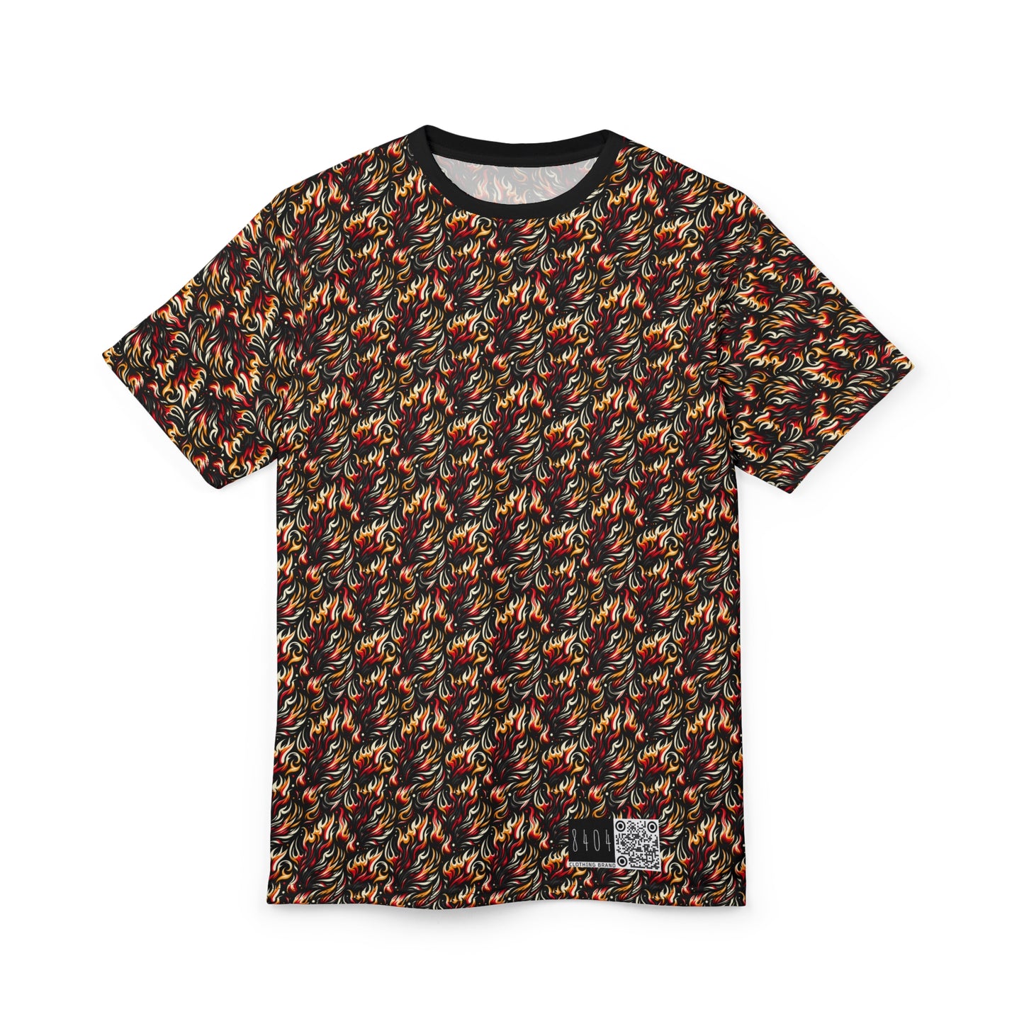Fire & Flames Bold Streetwear Statement Unisex Cut & Sew Tee - 8404 Design-60